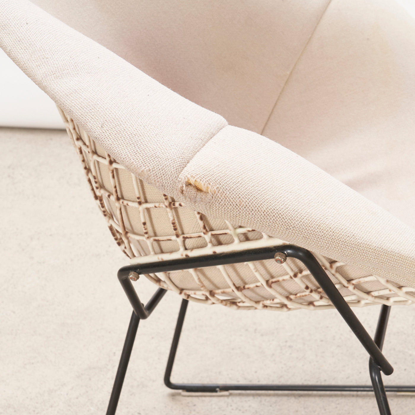 Vintage Bertoia Diamond Chair w/ Upholstered Cover for Knoll