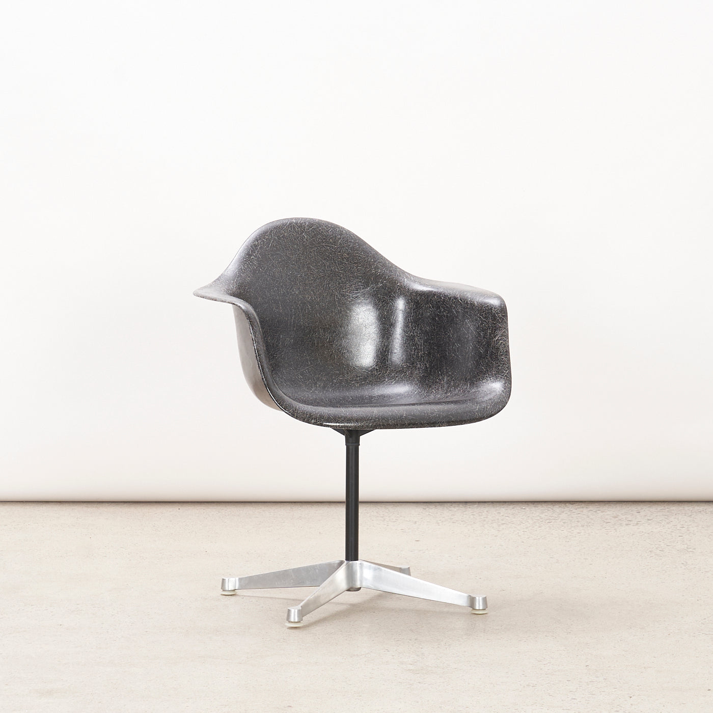 Vintage Eames Fibreglass Arm Chair w/ Swivel Base