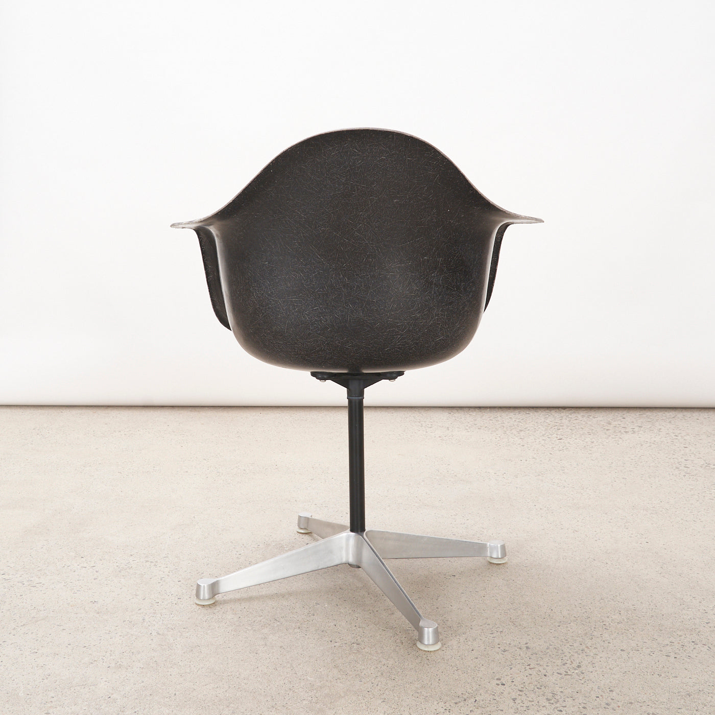 Vintage Eames Fibreglass Arm Chair w/ Swivel Base