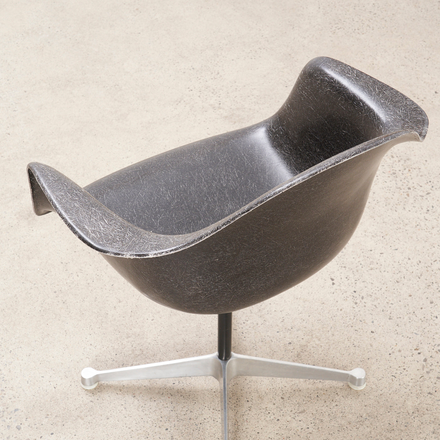 Vintage Eames Fibreglass Arm Chair w/ Swivel Base