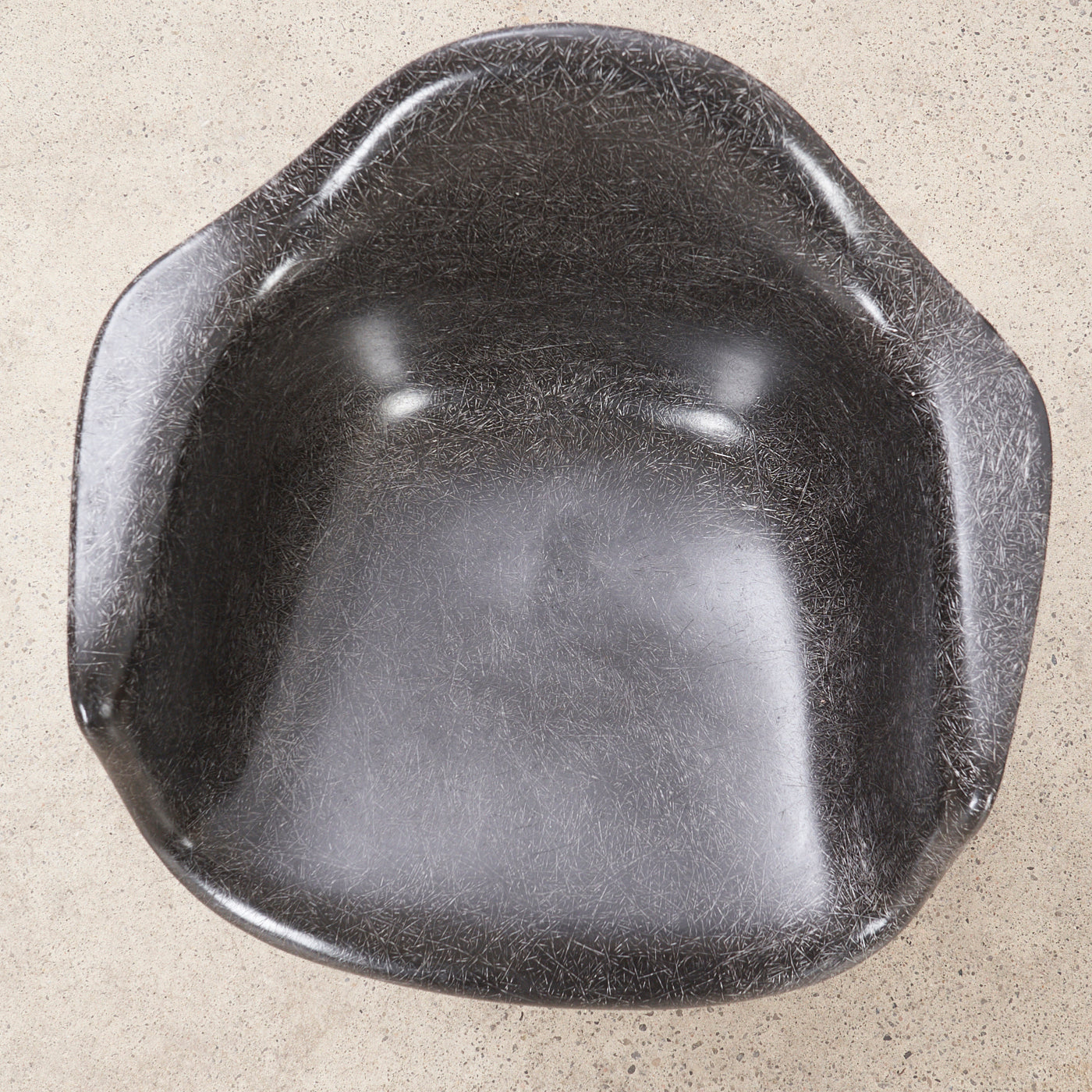 Vintage Eames Fibreglass Arm Chair w/ Swivel Base