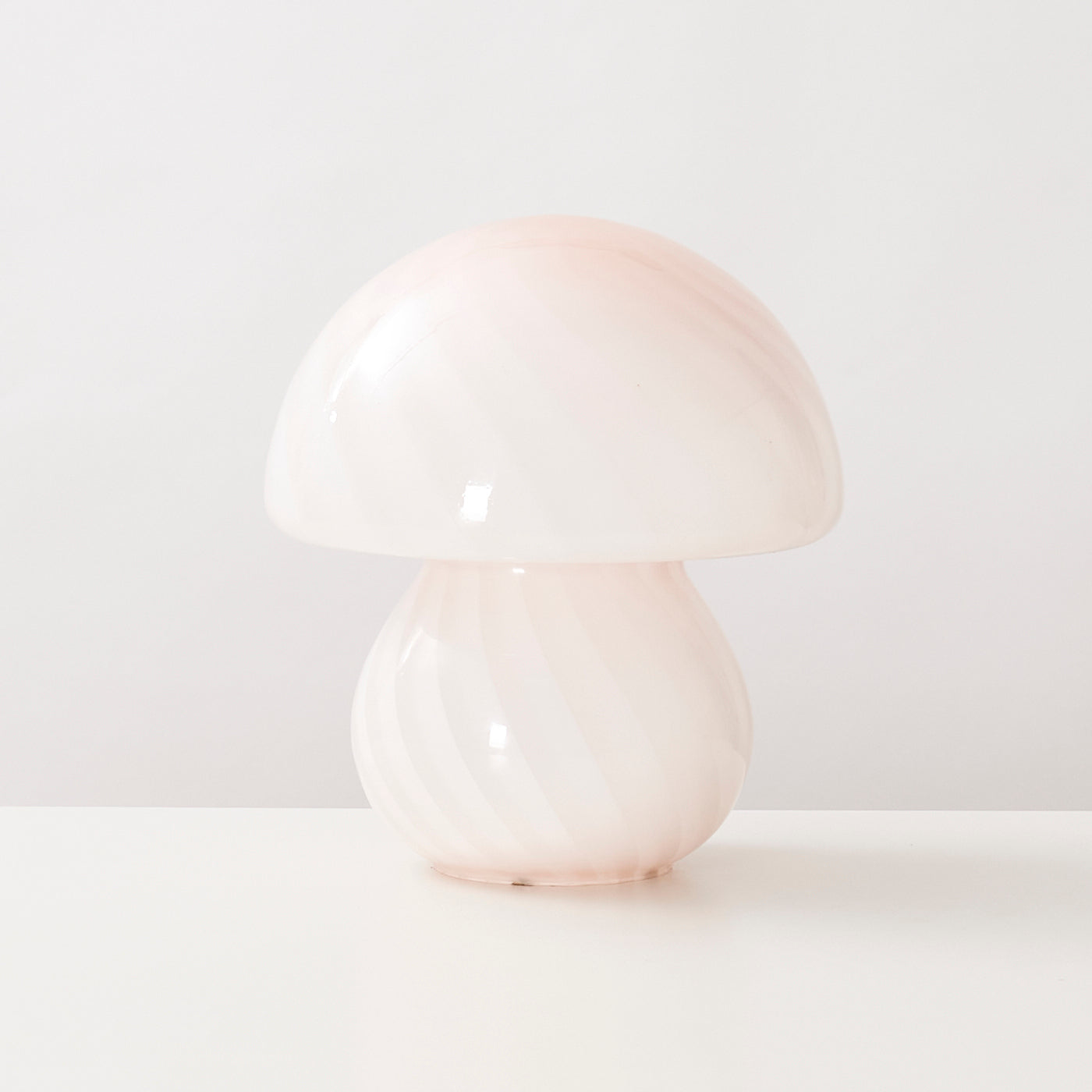 Large Pink Vetri Murano Mushroom Lamp