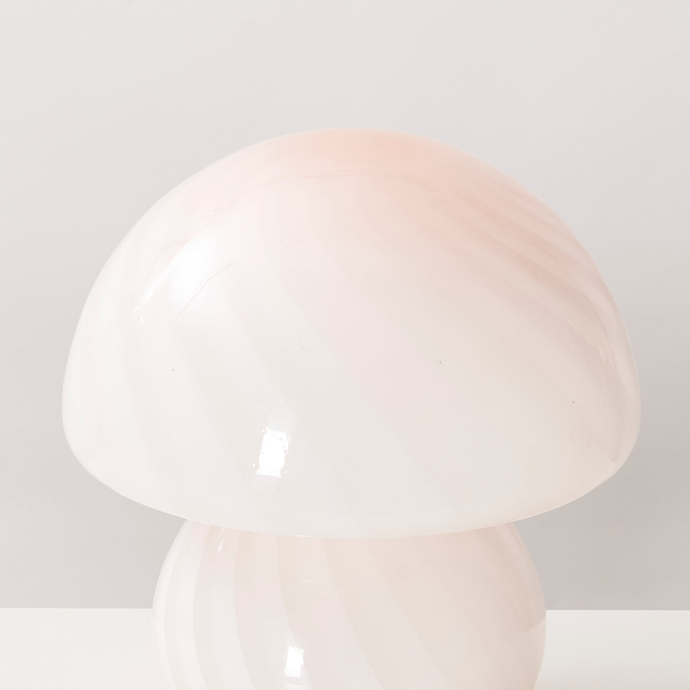 Large Pink Vetri Murano Mushroom Lamp
