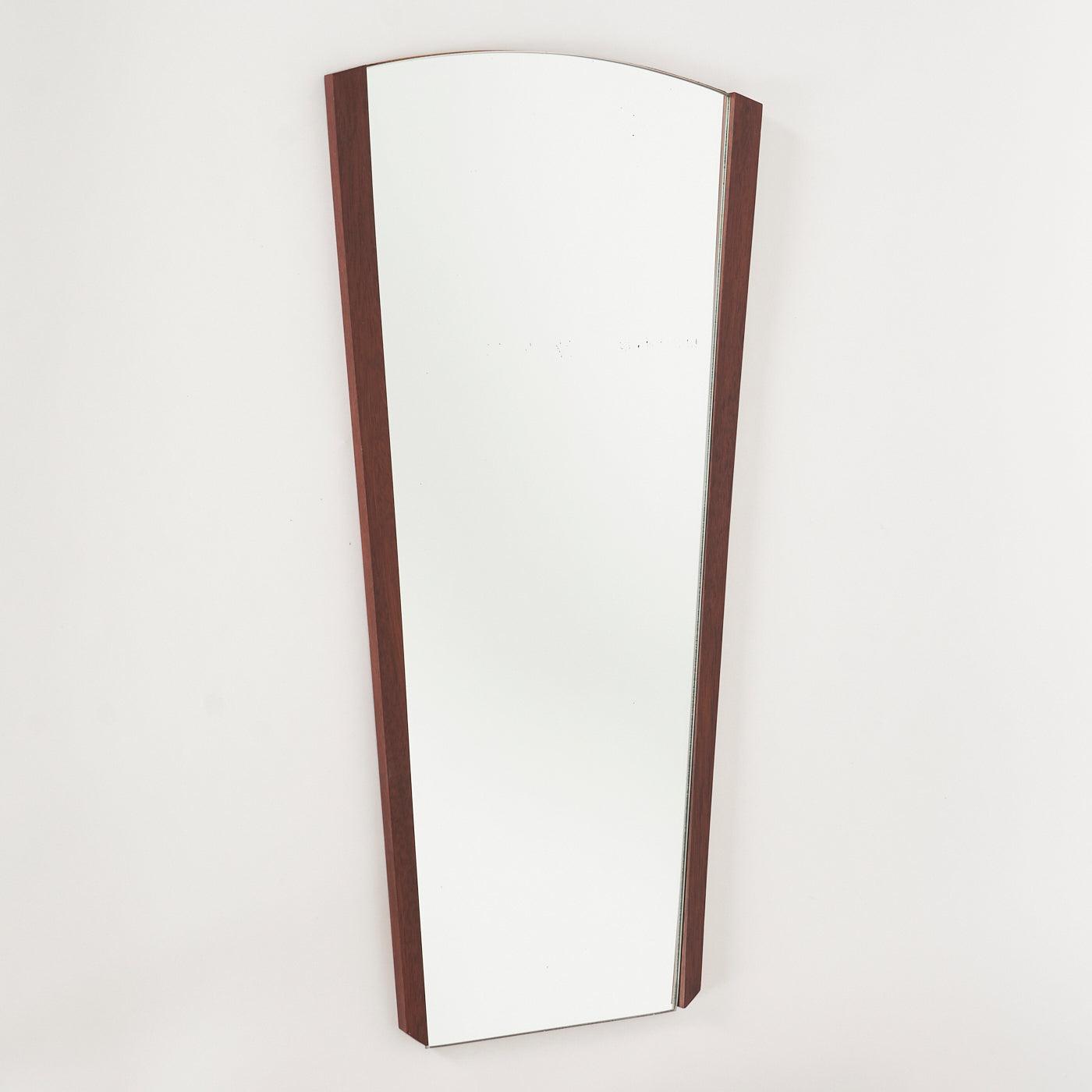 Teak Mirror & Wall-Mounted Shelf