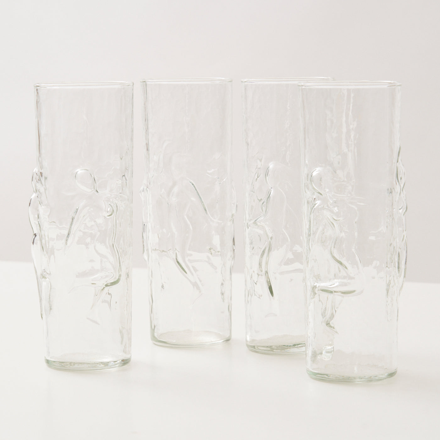Set of 4 "La Femme" Drinking Glasses, by Libbey, USA