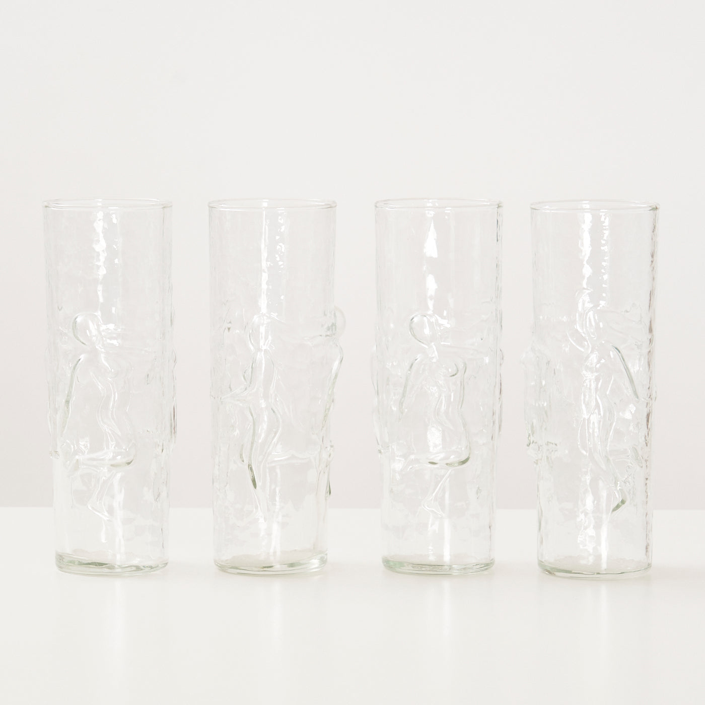 Set of 4 "La Femme" Drinking Glasses, by Libbey, USA