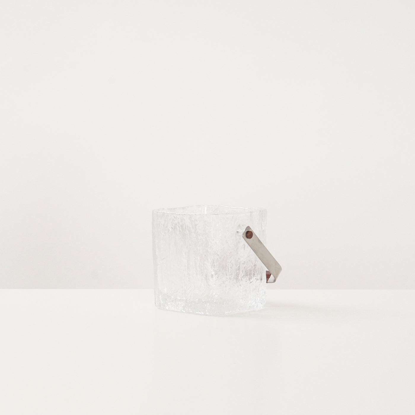 Textured Glass Ice Bucket by Hoya