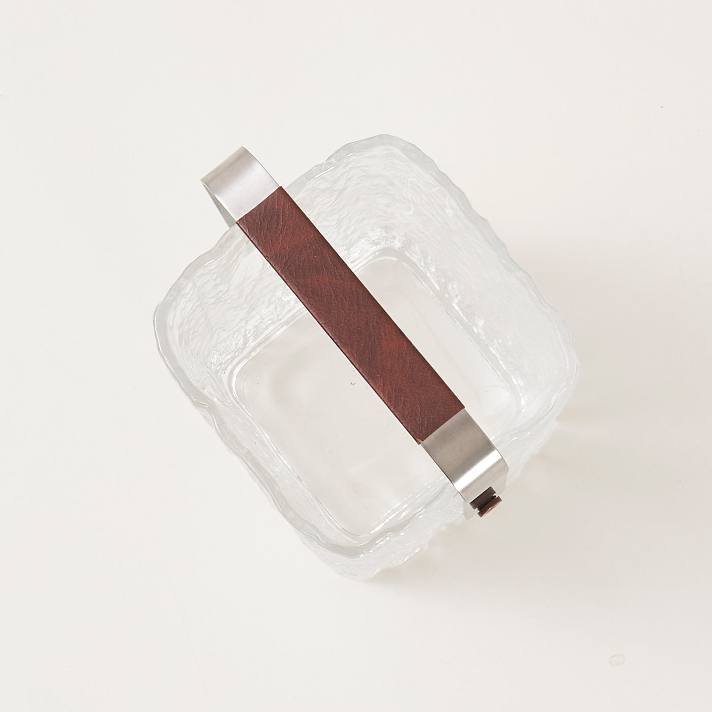 Textured Glass Ice Bucket by Hoya