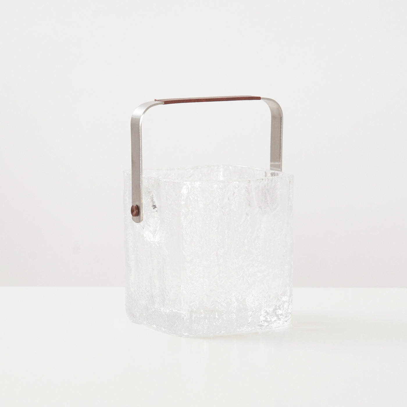 Textured Glass Ice Bucket by Hoya