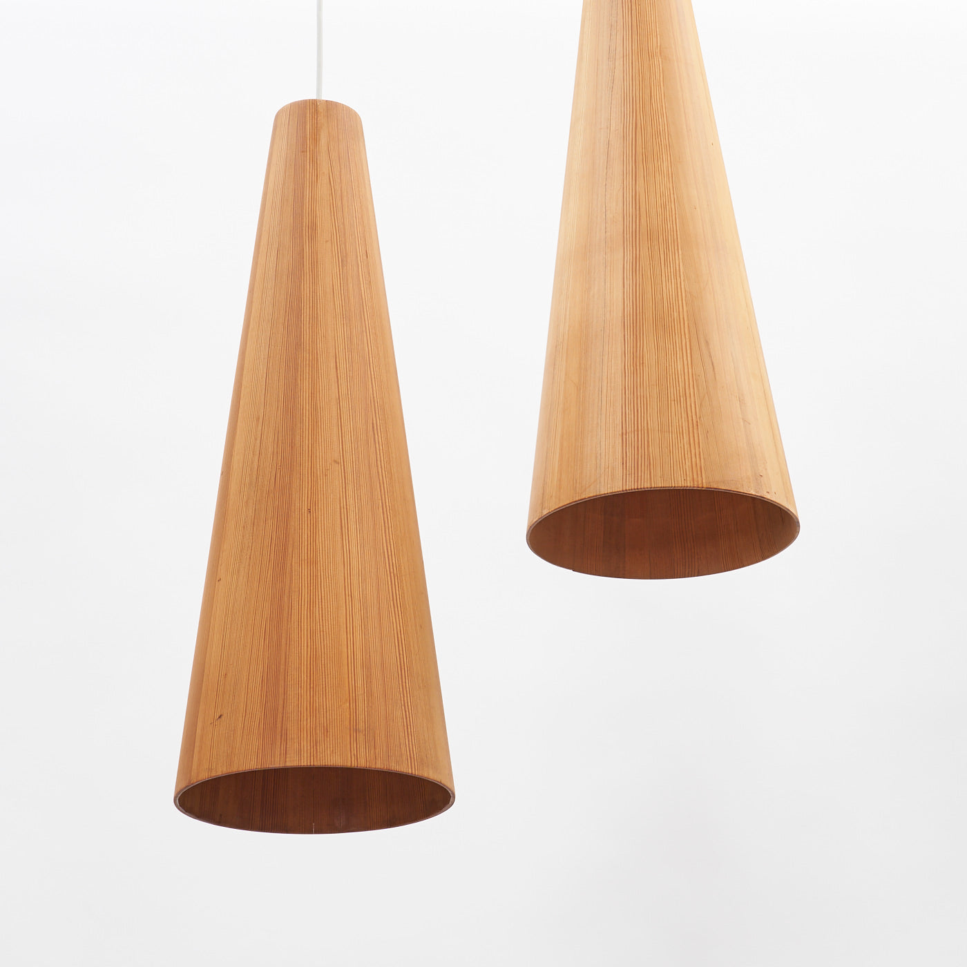 Pair of Oregon Pine Pendant Lights by Jøgen Wolf for Torben Ørskov, Denmark