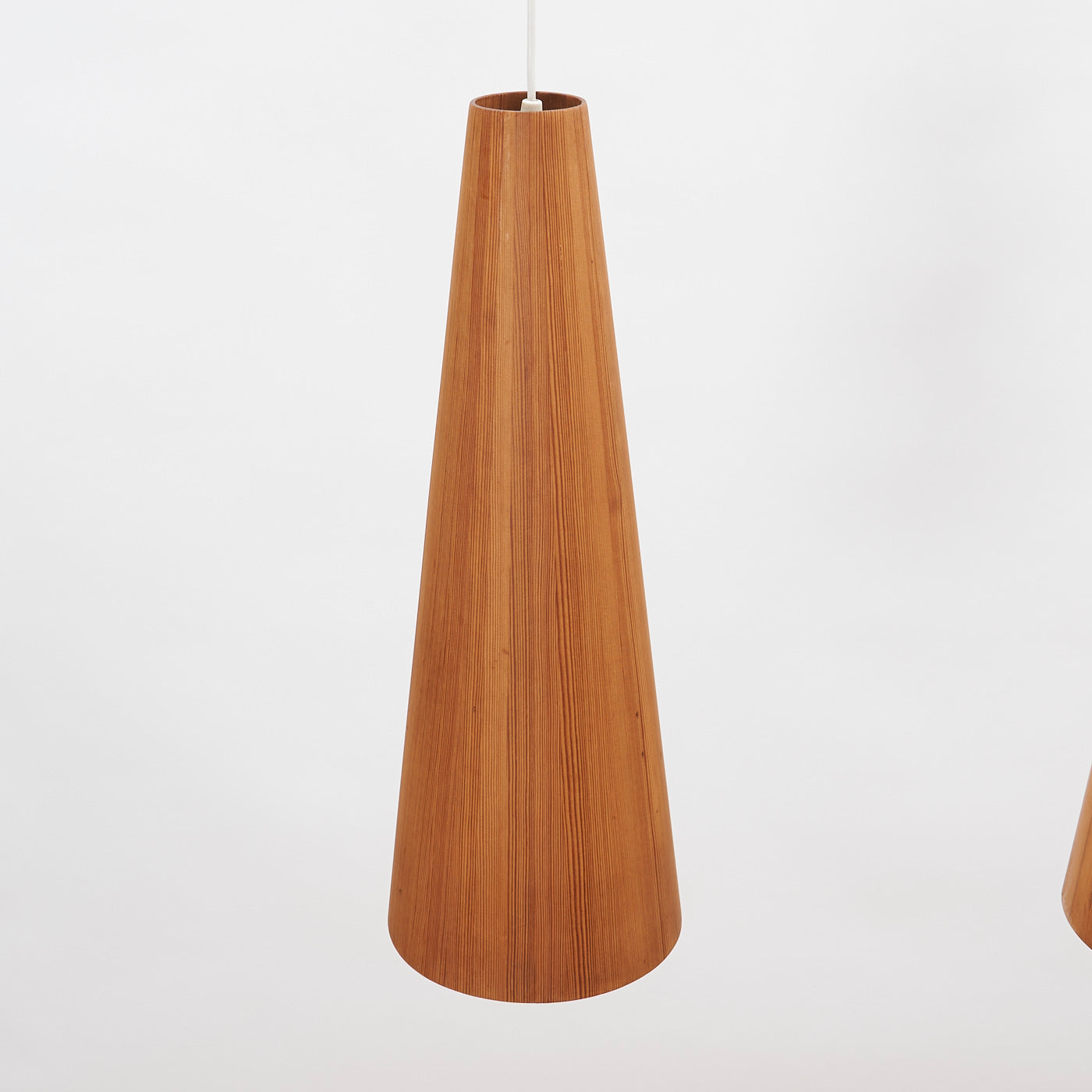 Pair of Oregon Pine Pendant Lights by Jøgen Wolf for Torben Ørskov, Denmark