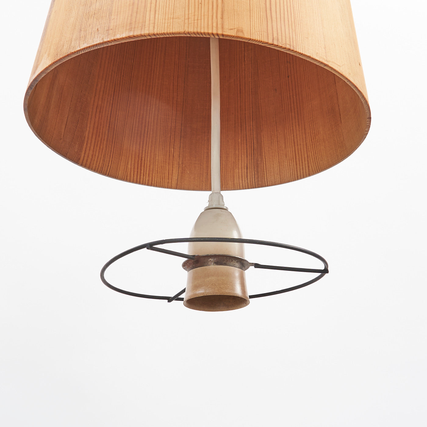 Pair of Oregon Pine Pendant Lights by Jøgen Wolf for Torben Ørskov, Denmark