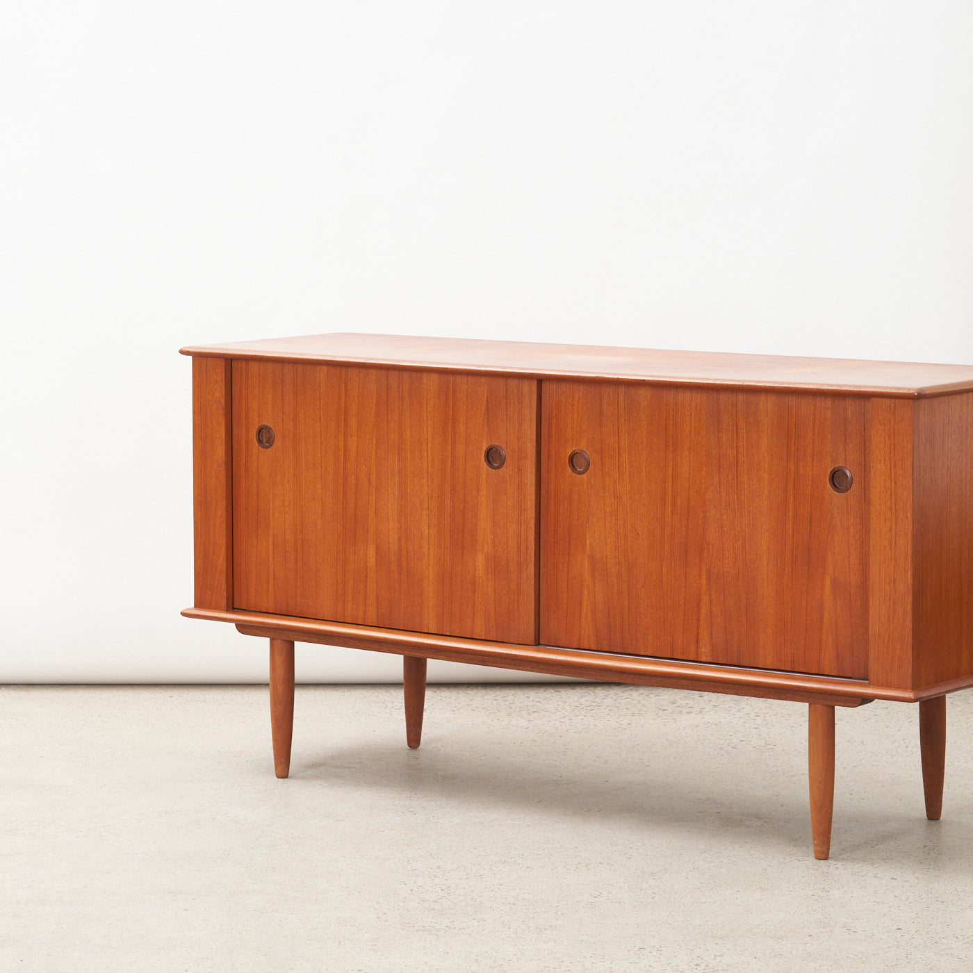 Compact Teak Sideboard