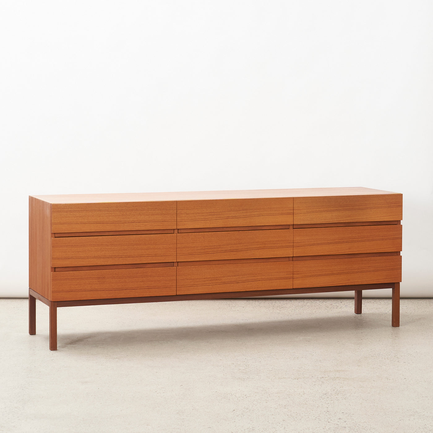 Teak 9 Drawer Dresser by REFF