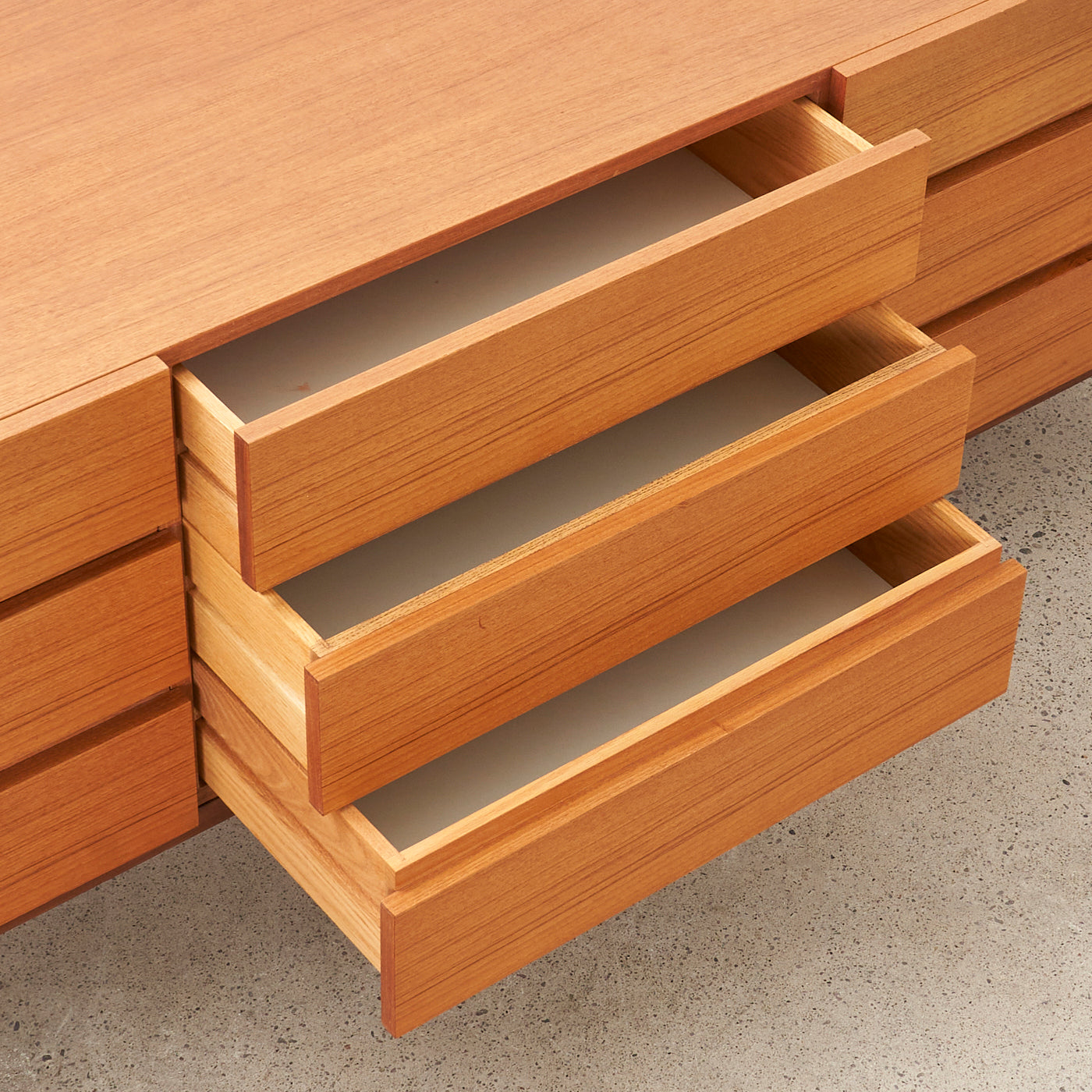 Teak 9 Drawer Dresser by REFF