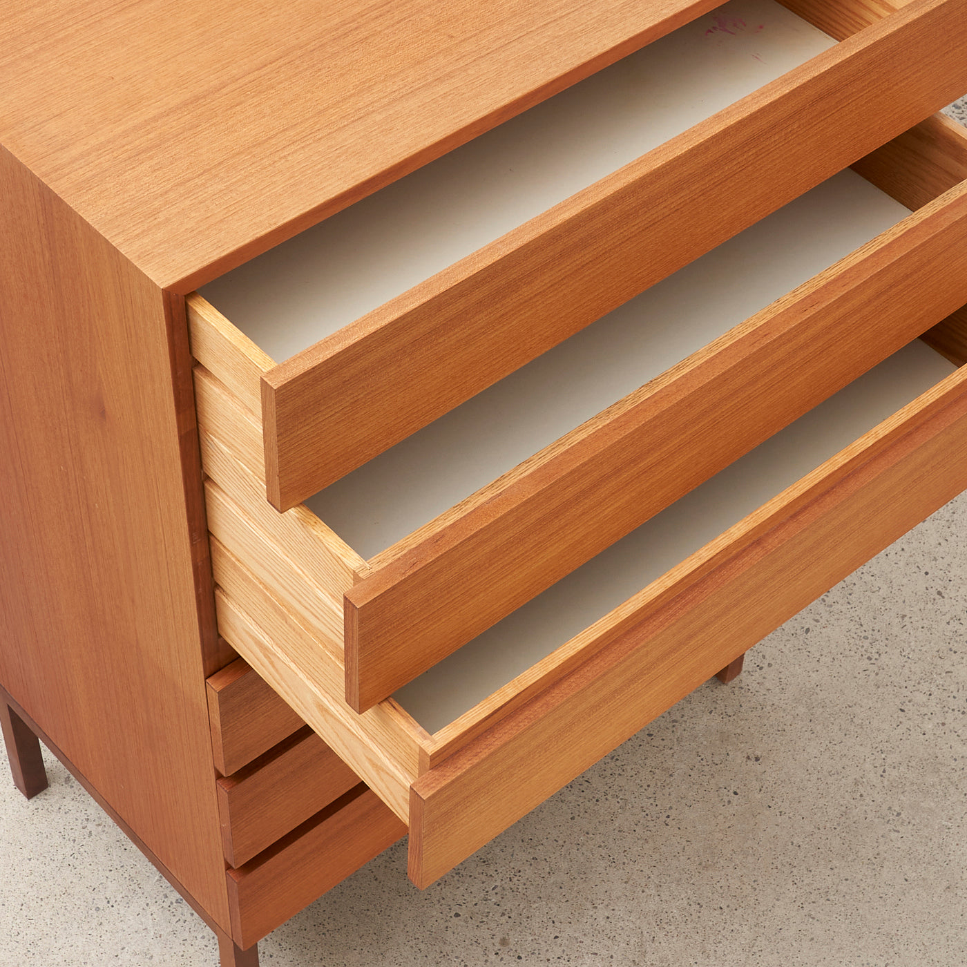 Teak 6 Drawer Dresser by REFF