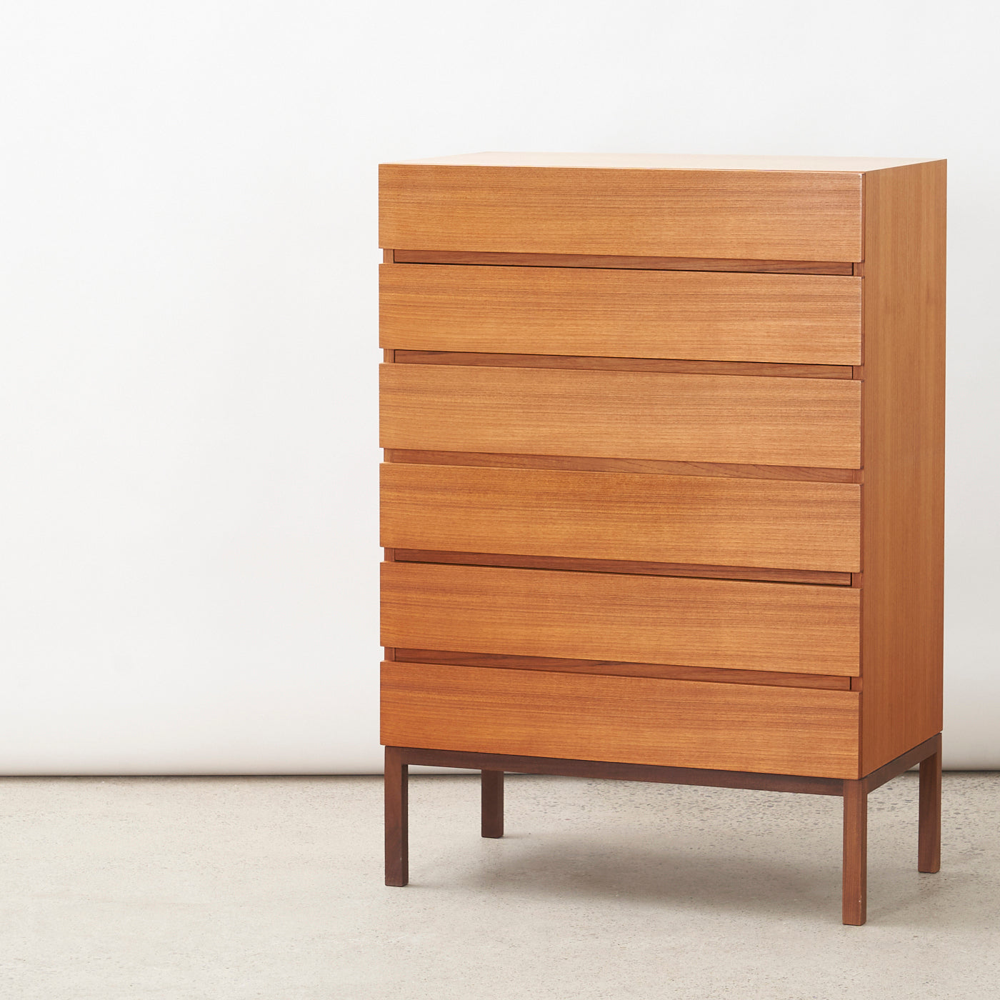 Teak 6 Drawer Dresser by REFF