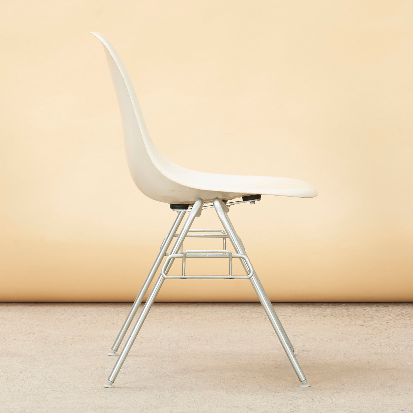 Eames Molded Fiberglass Stacking Chair for Herman Miller