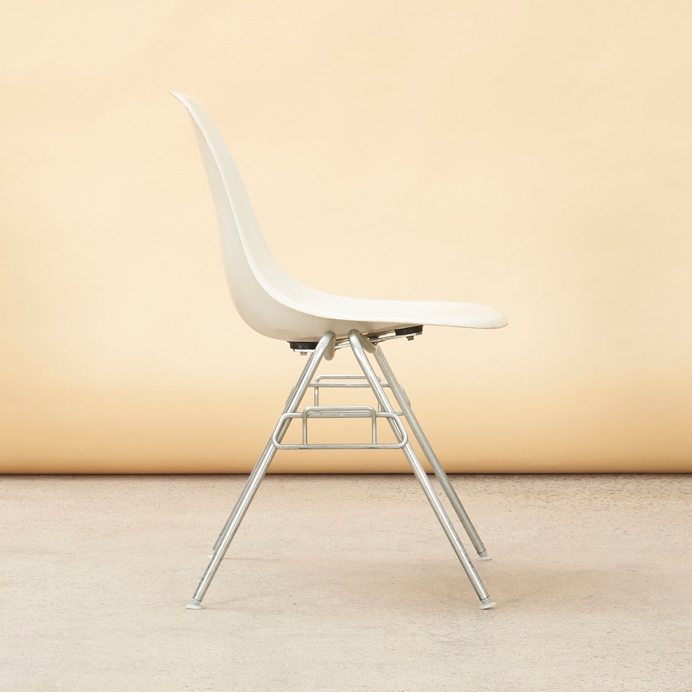 Eames Molded Fiberglass Stacking Chair for Herman Miller