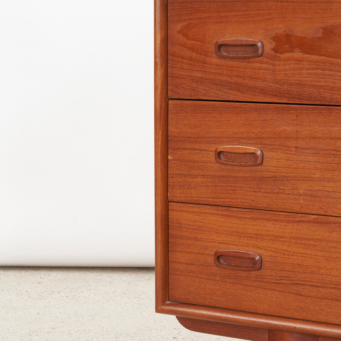 Teak 6 Drawer Dresser