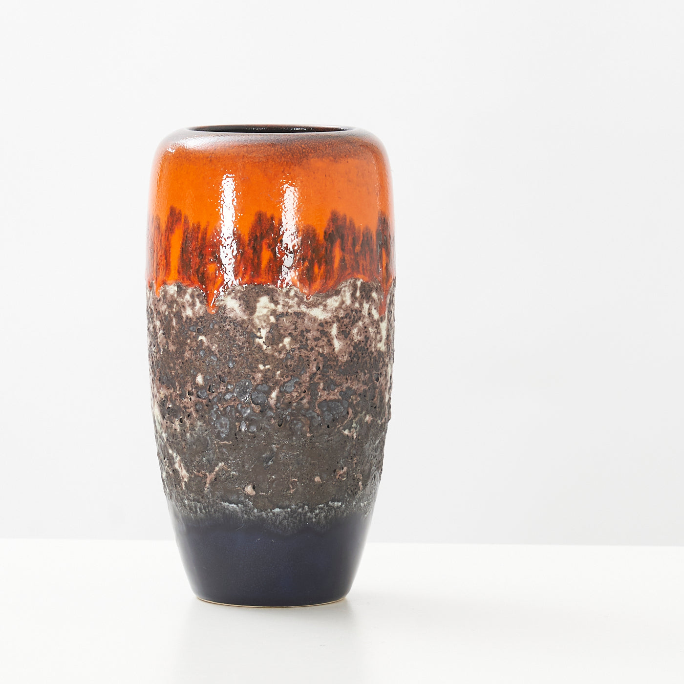 West German Ceramic Lava Vase