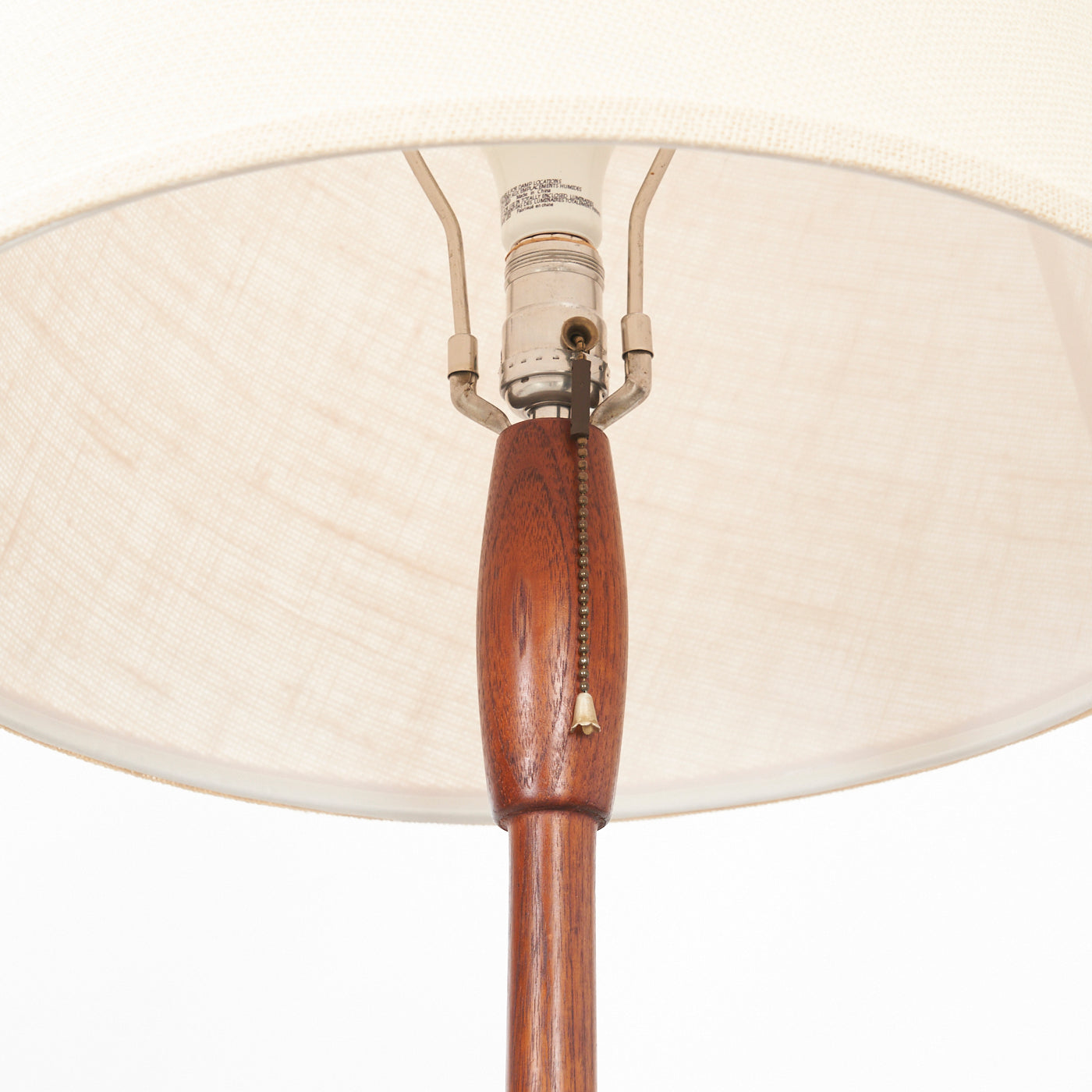 Teak Floor Lamp w/ Table