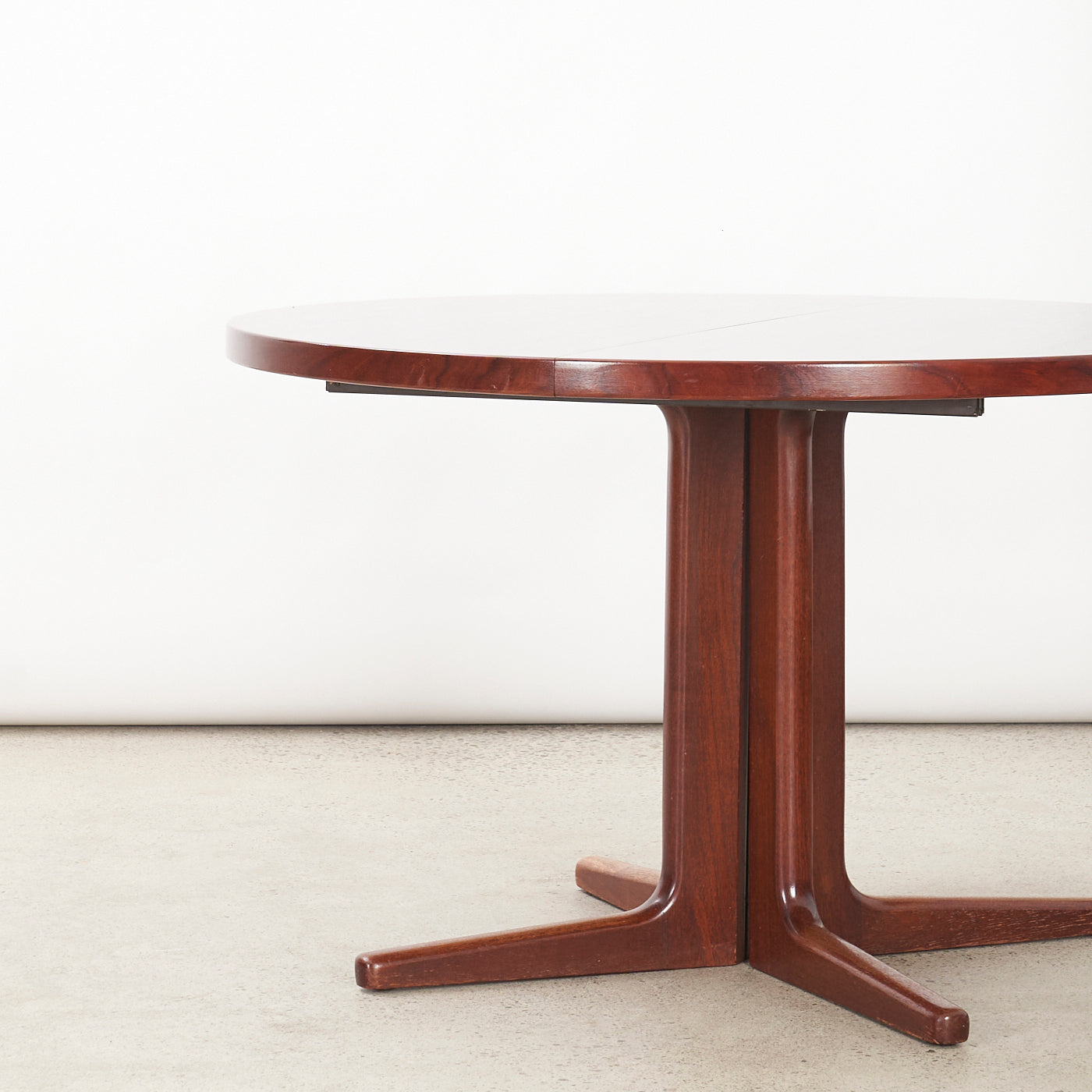 Round Rosewood Dining Table From Vejle Stole Møbelfabrik, Denmark