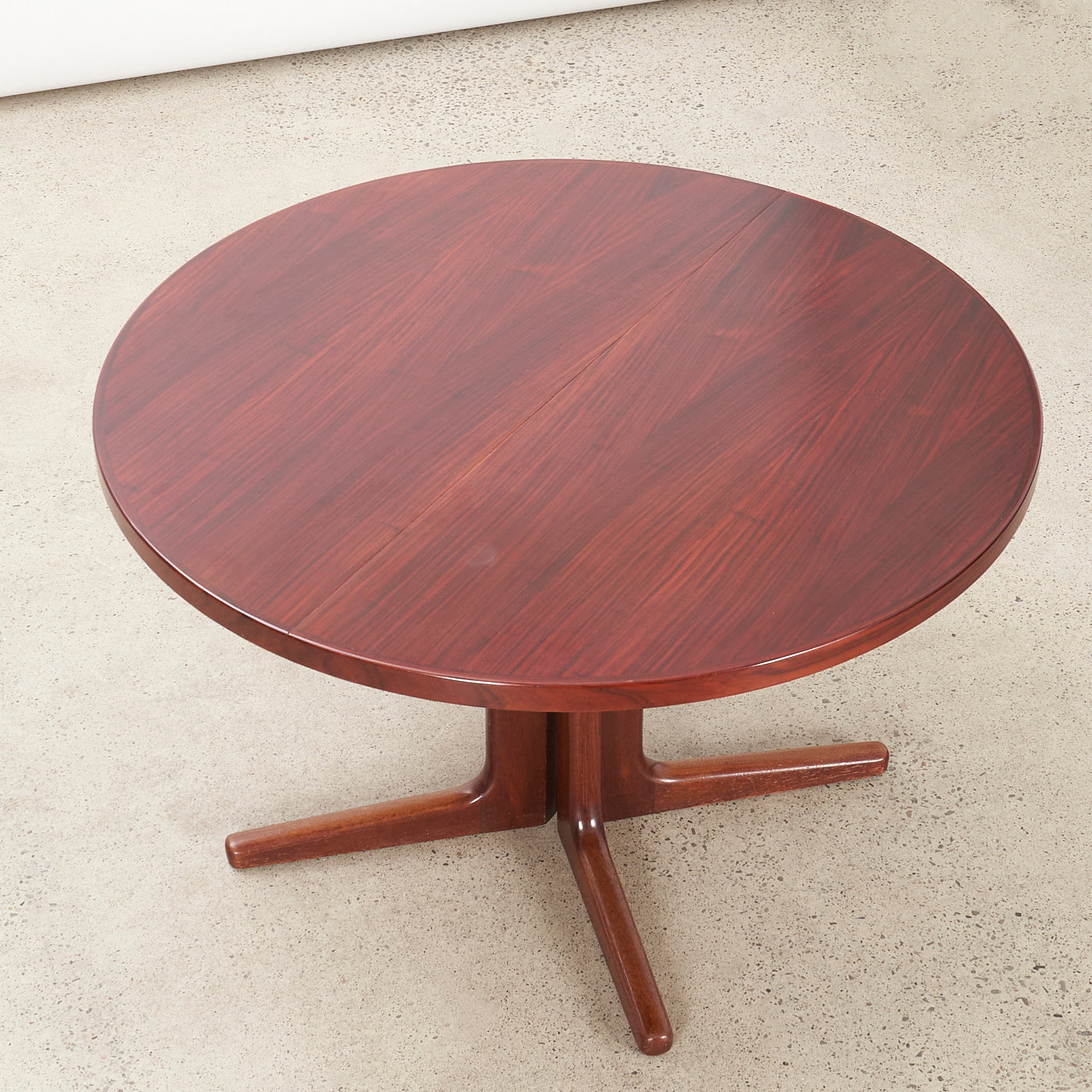 Round Rosewood Dining Table From Vejle Stole Møbelfabrik, Denmark