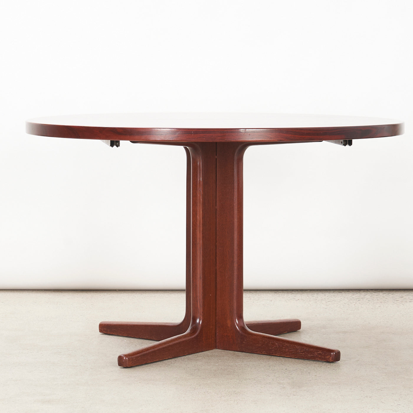 Round Rosewood Dining Table From Vejle Stole Møbelfabrik, Denmark