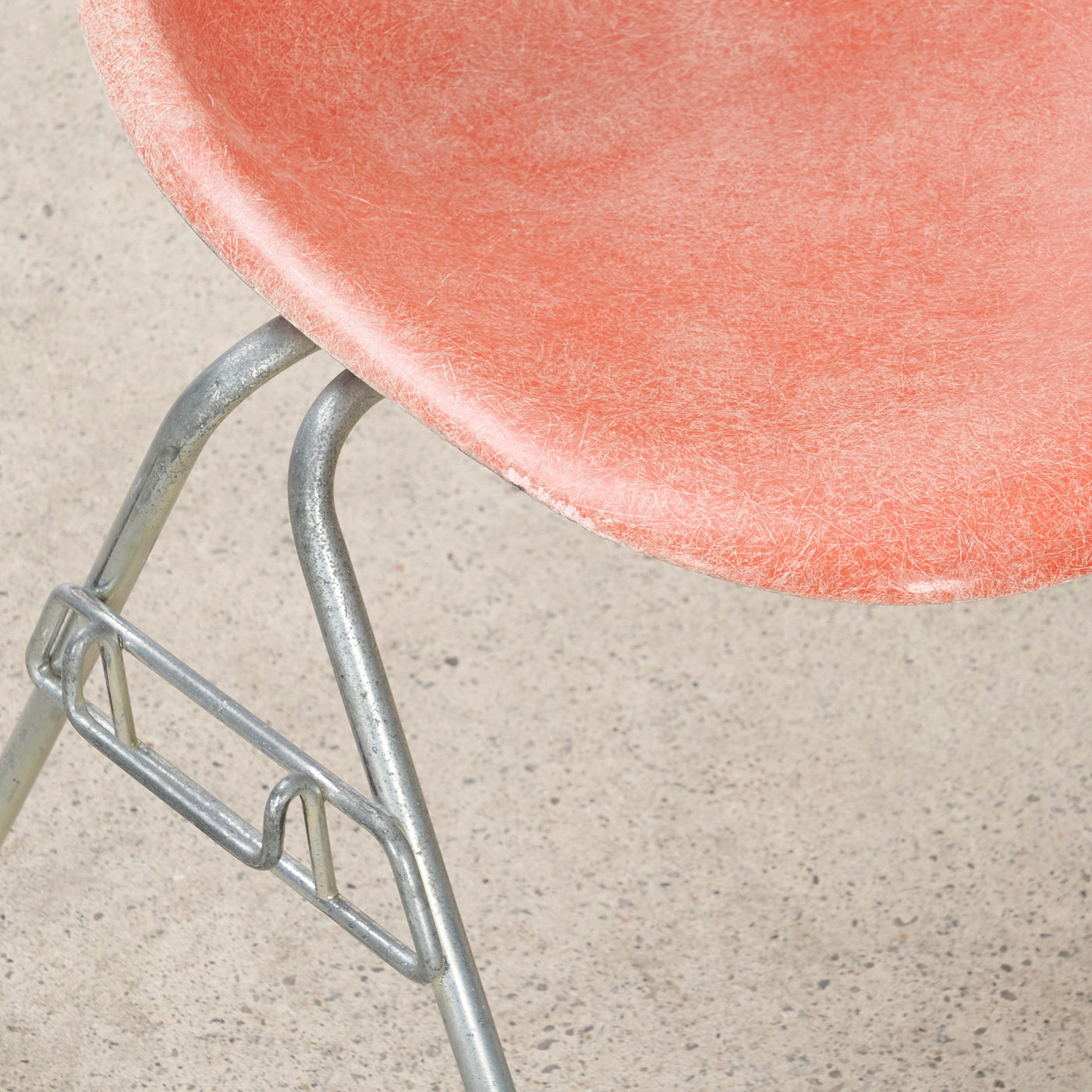 Eames Molded Fiberglass Stacking Chair for Herman Miller