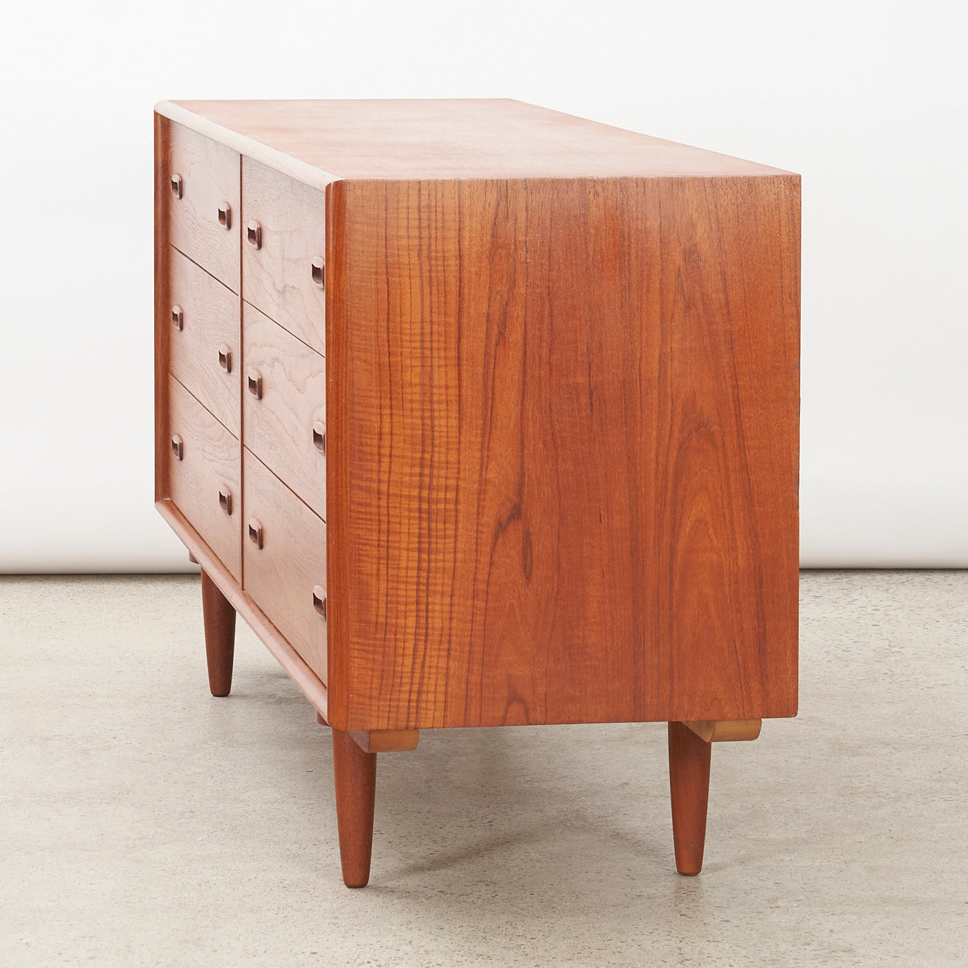 Teak 6 Drawer Dresser