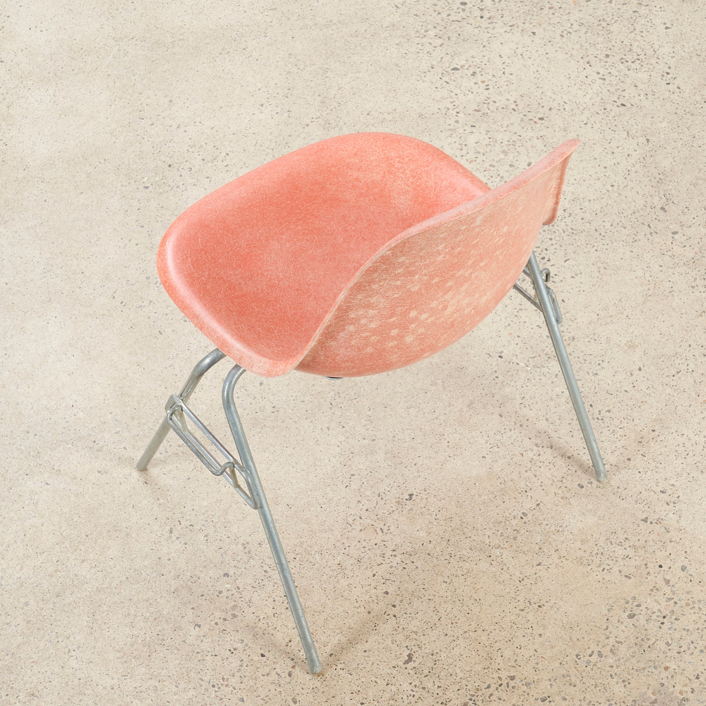 Eames Molded Fiberglass Stacking Chair for Herman Miller