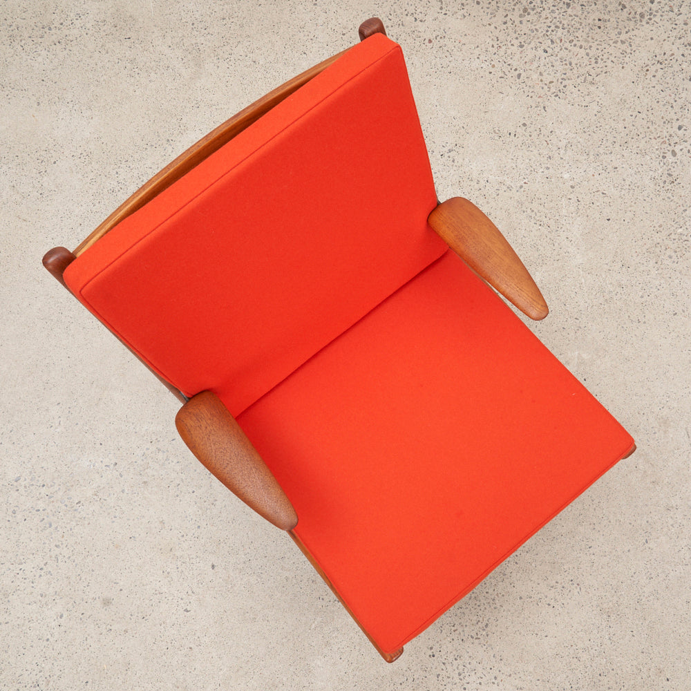 Teak 'FD-134' aka 'Boomerang' Lounge Chair by Peter Hvidt & Orla Mølgaard Nielsen for France & Daverkosen, Denmark