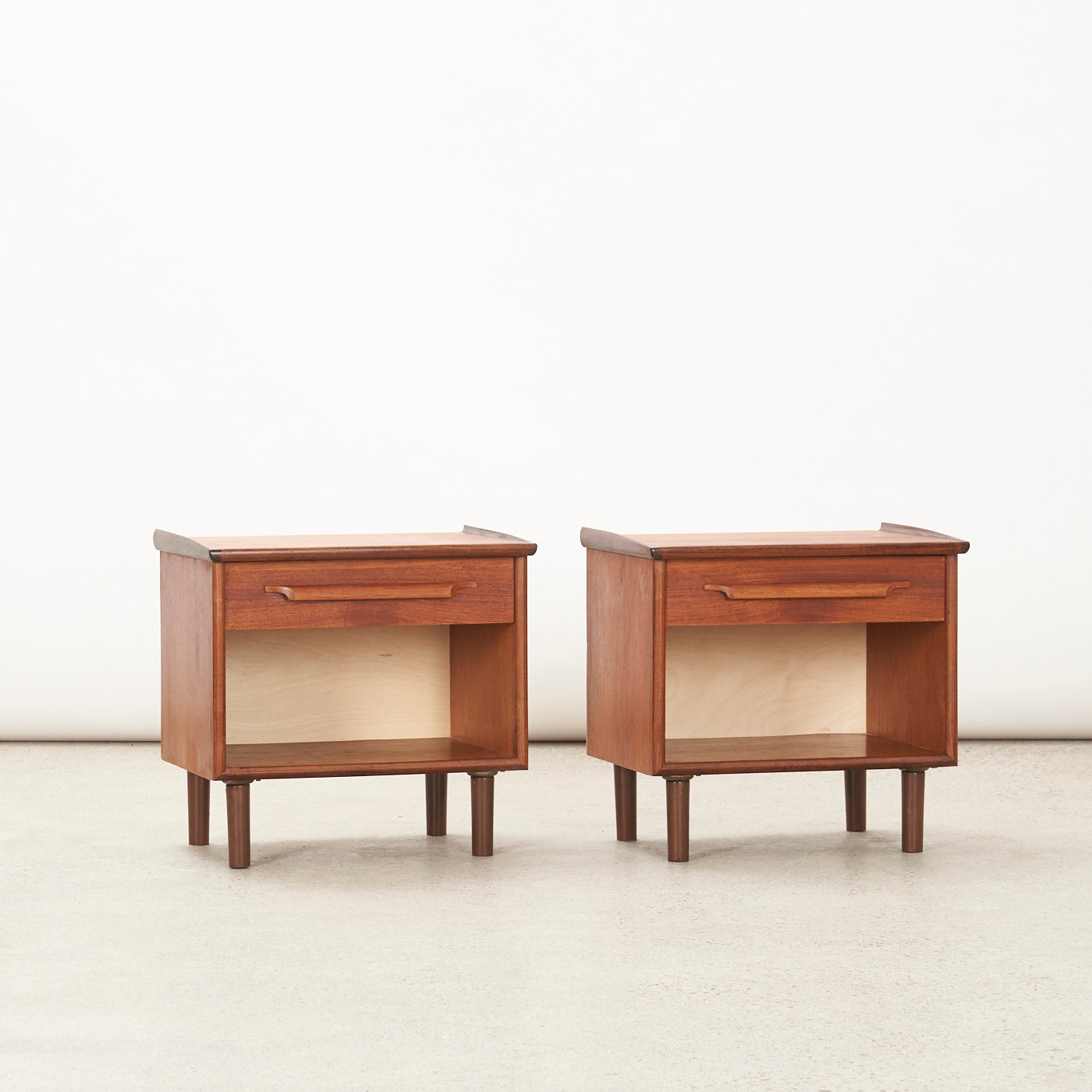 Pair of Teak Nightstands