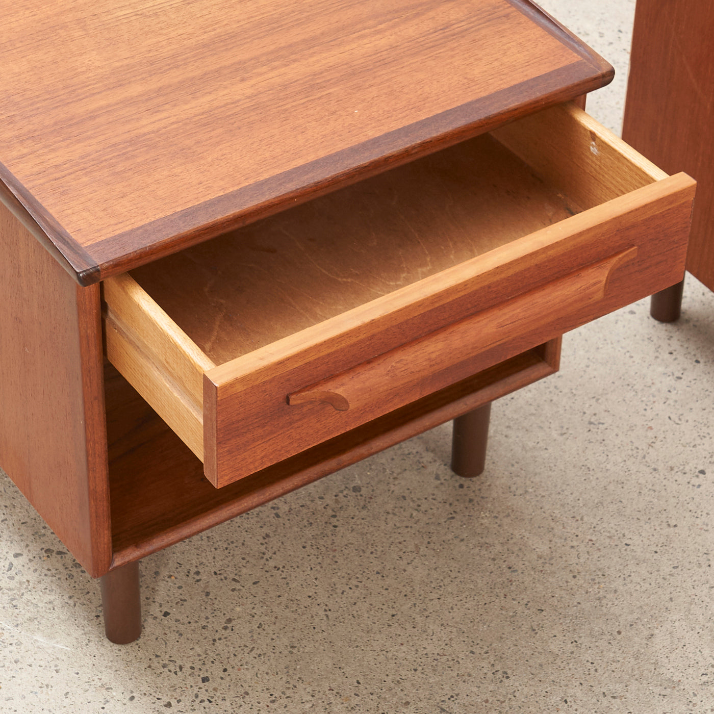 Pair of Teak Nightstands