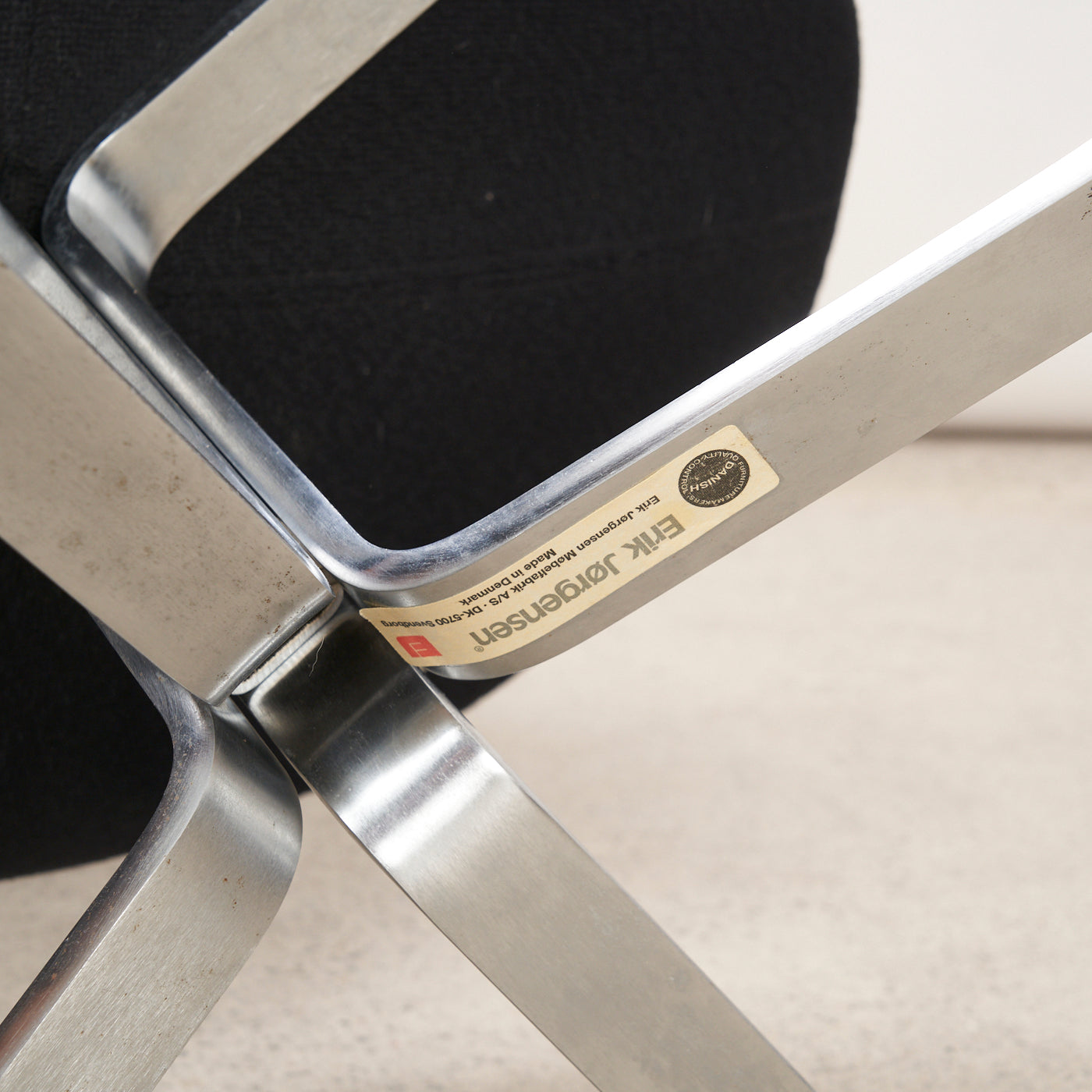 'EJ 5' aka 'Corona' Lounge Chair & Ottoman by Poul Volther for Erik Jørgensen, Denmark