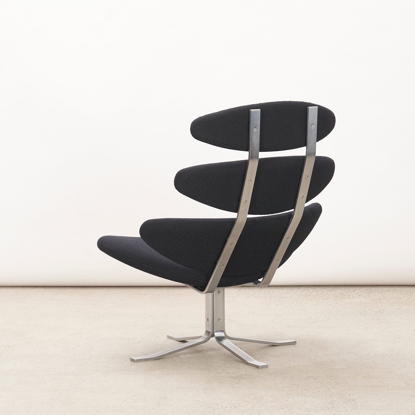 'EJ 5' aka 'Corona' Lounge Chair & Ottoman by Poul Volther for Erik Jørgensen, Denmark