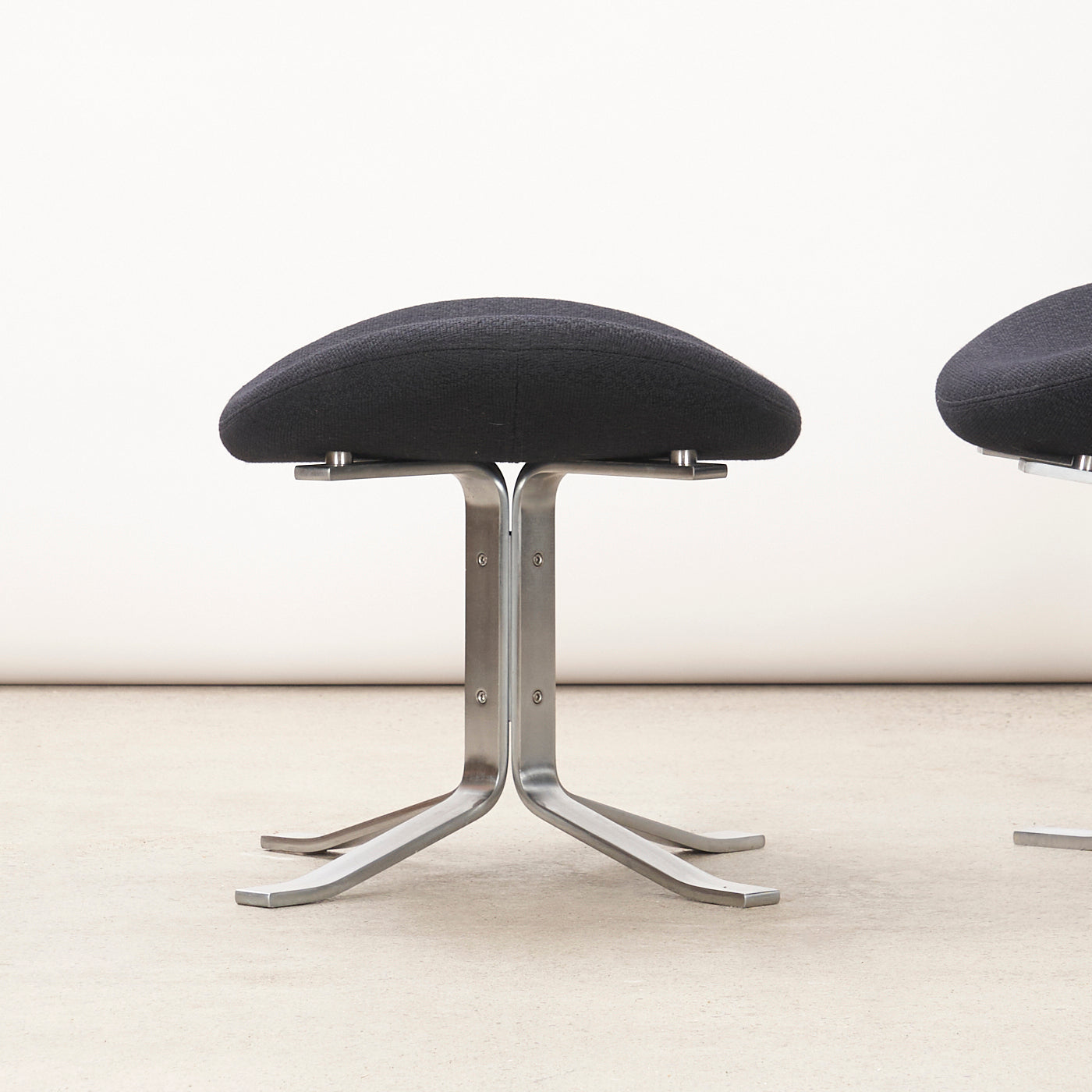 'EJ 5' aka 'Corona' Lounge Chair & Ottoman by Poul Volther for Erik Jørgensen, Denmark