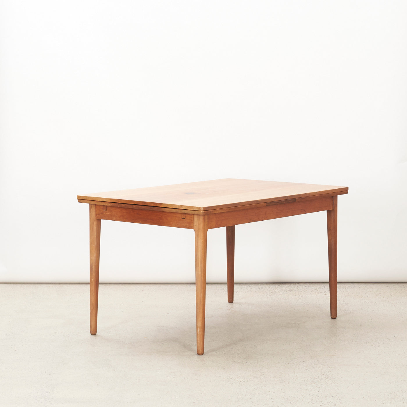 Teak Draw-Leaf Dining Table
