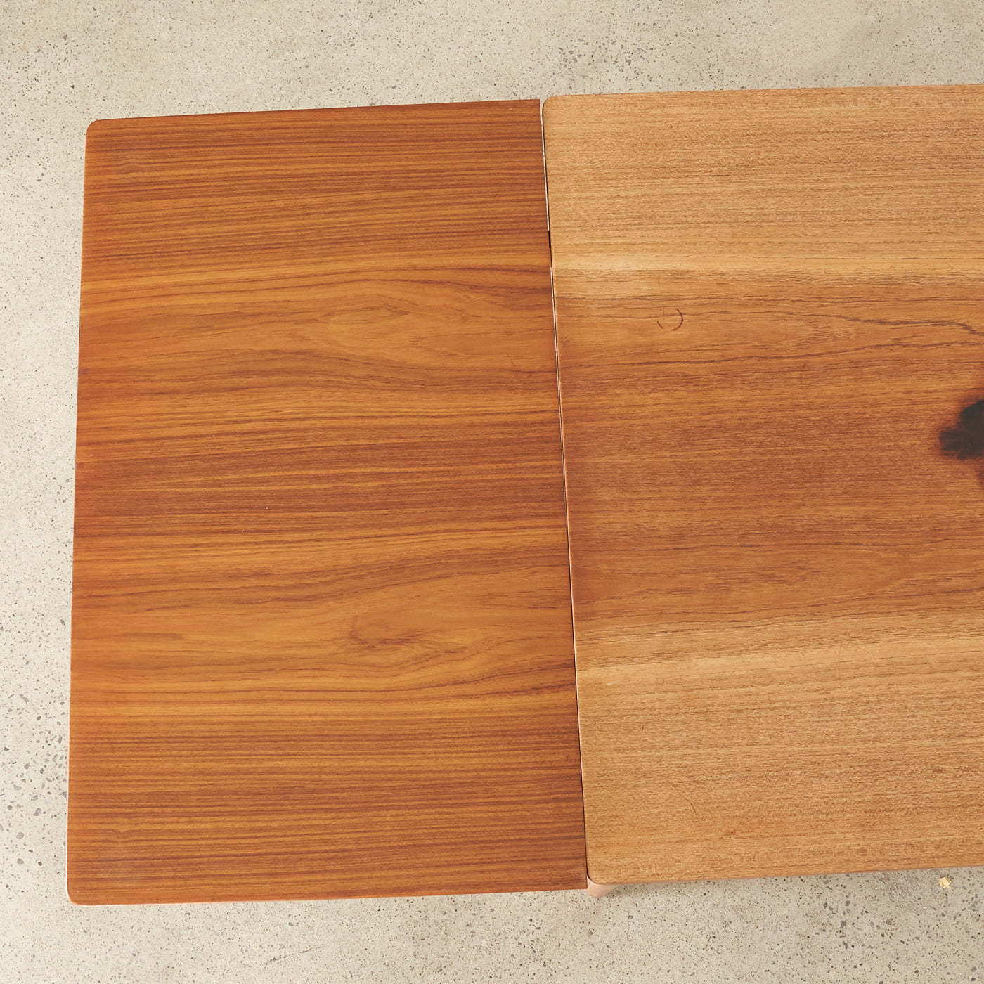 Teak Draw-Leaf Dining Table