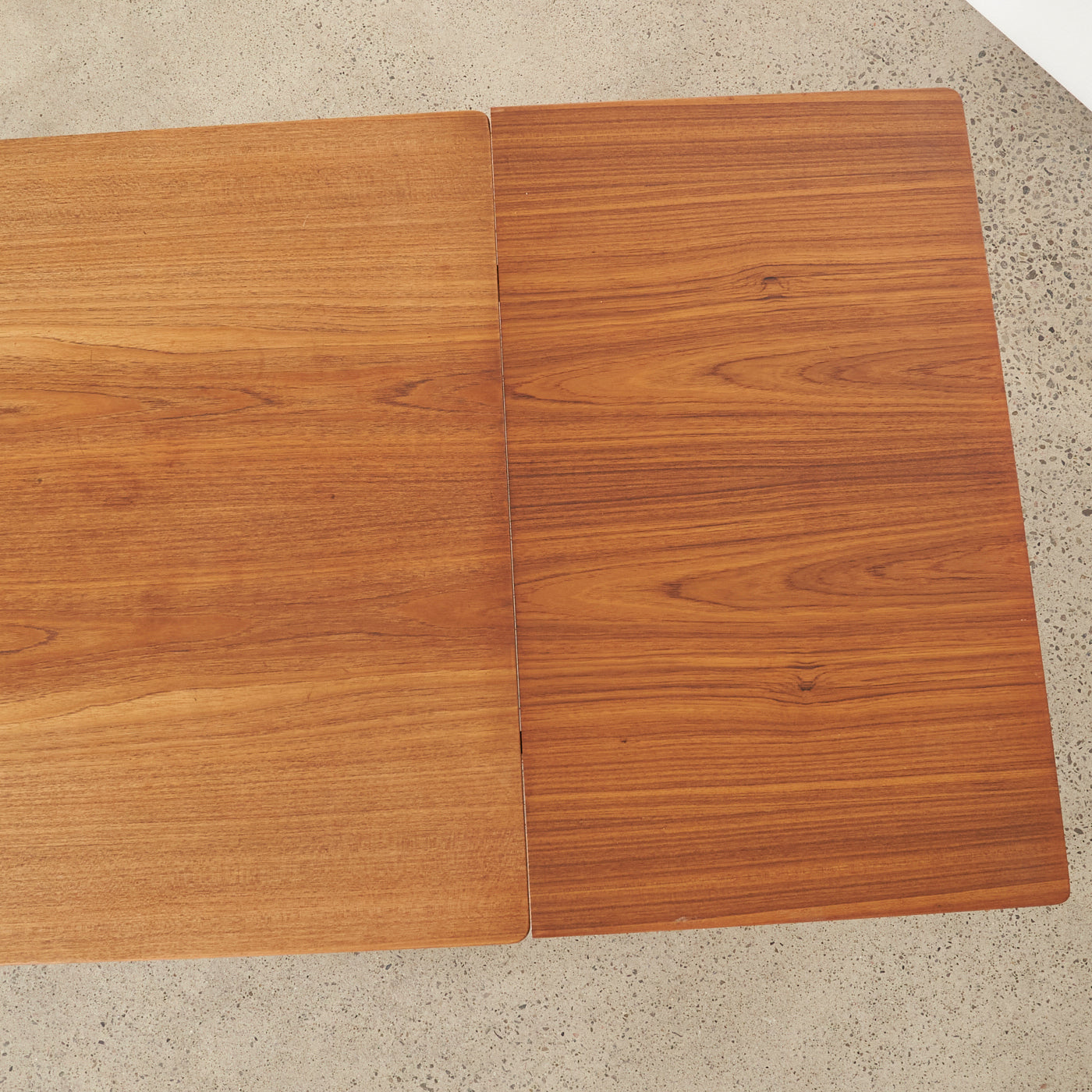 Teak Draw-Leaf Dining Table