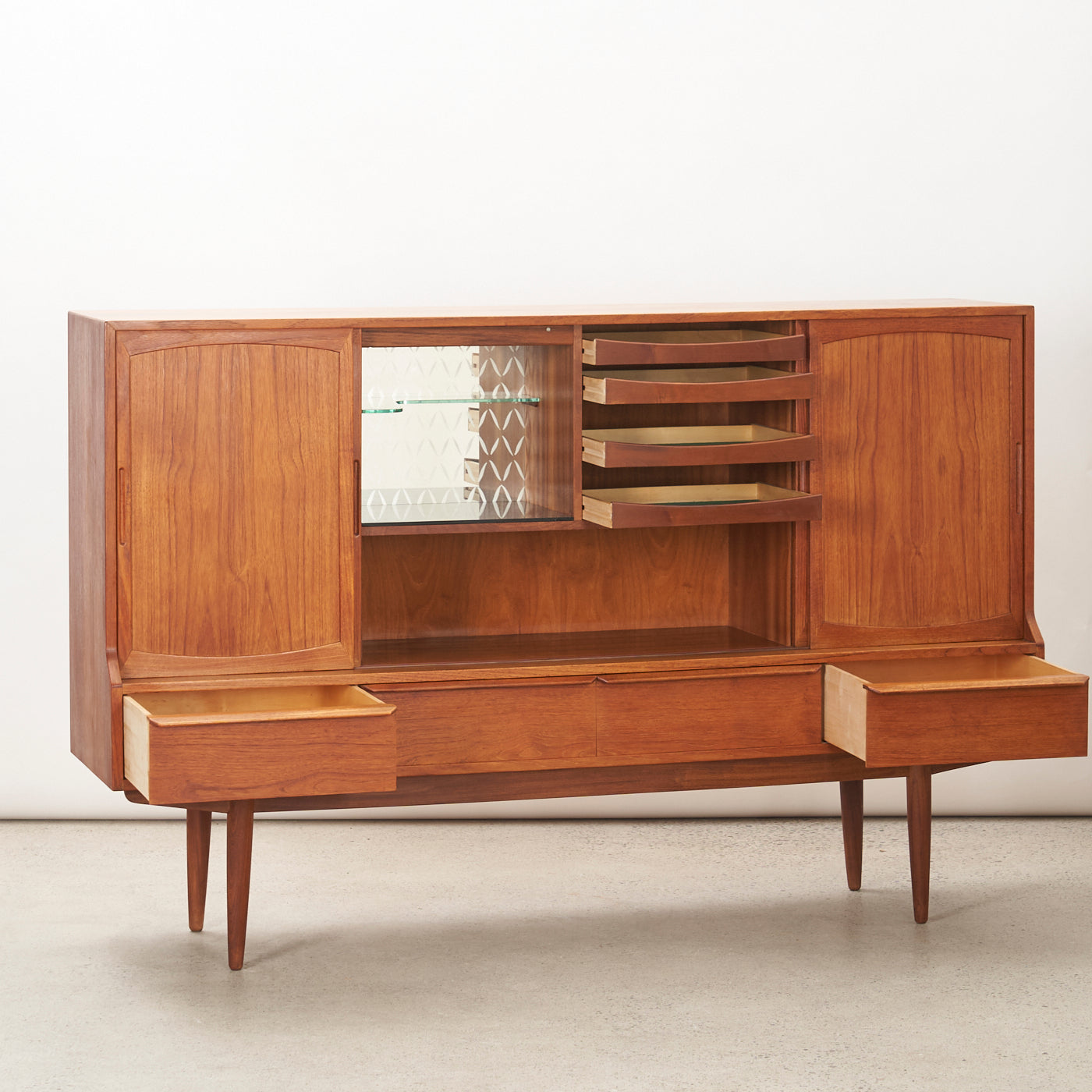 Teak Highboard