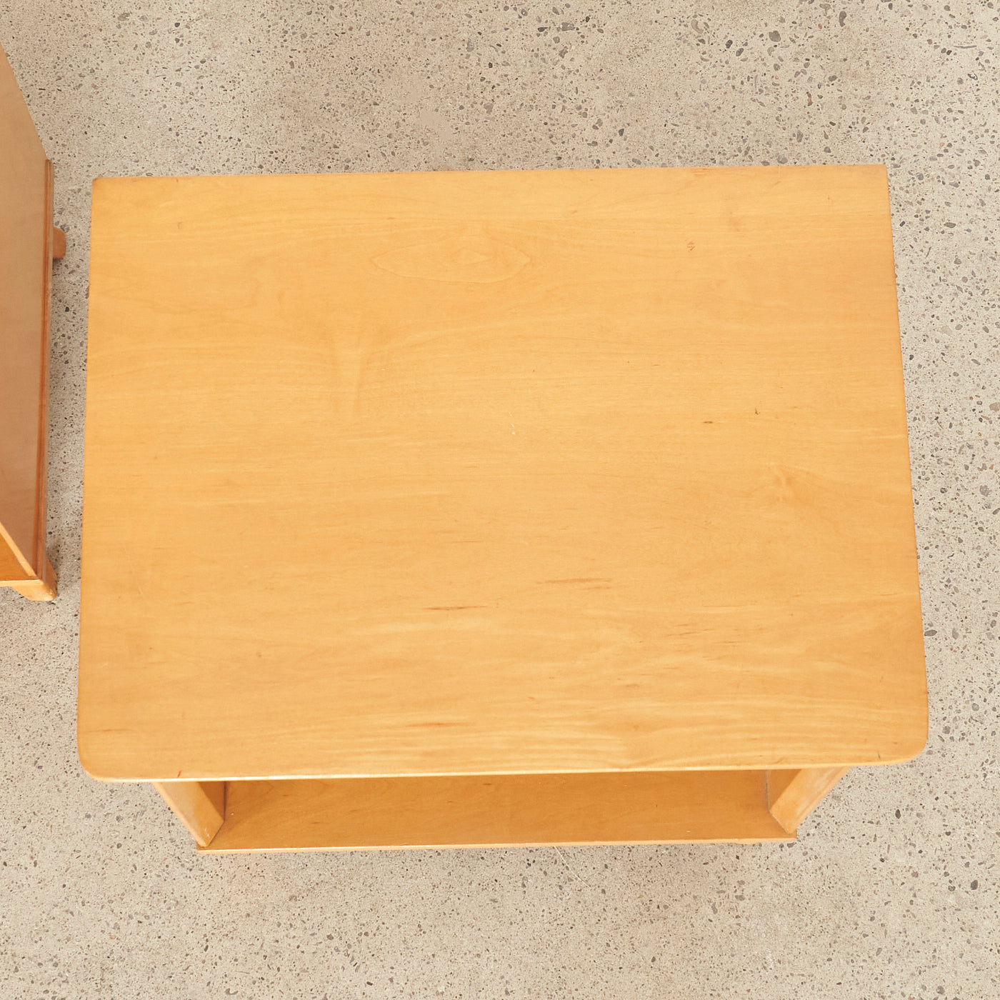 Pair of Solid Maple Nightstands