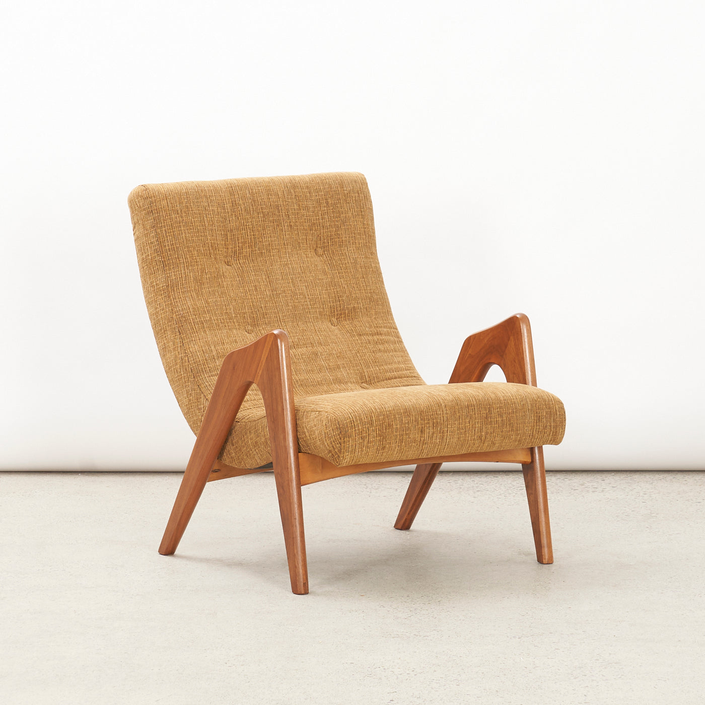 Walnut Lounge Chair & Ottoman by Adrian Pearsall