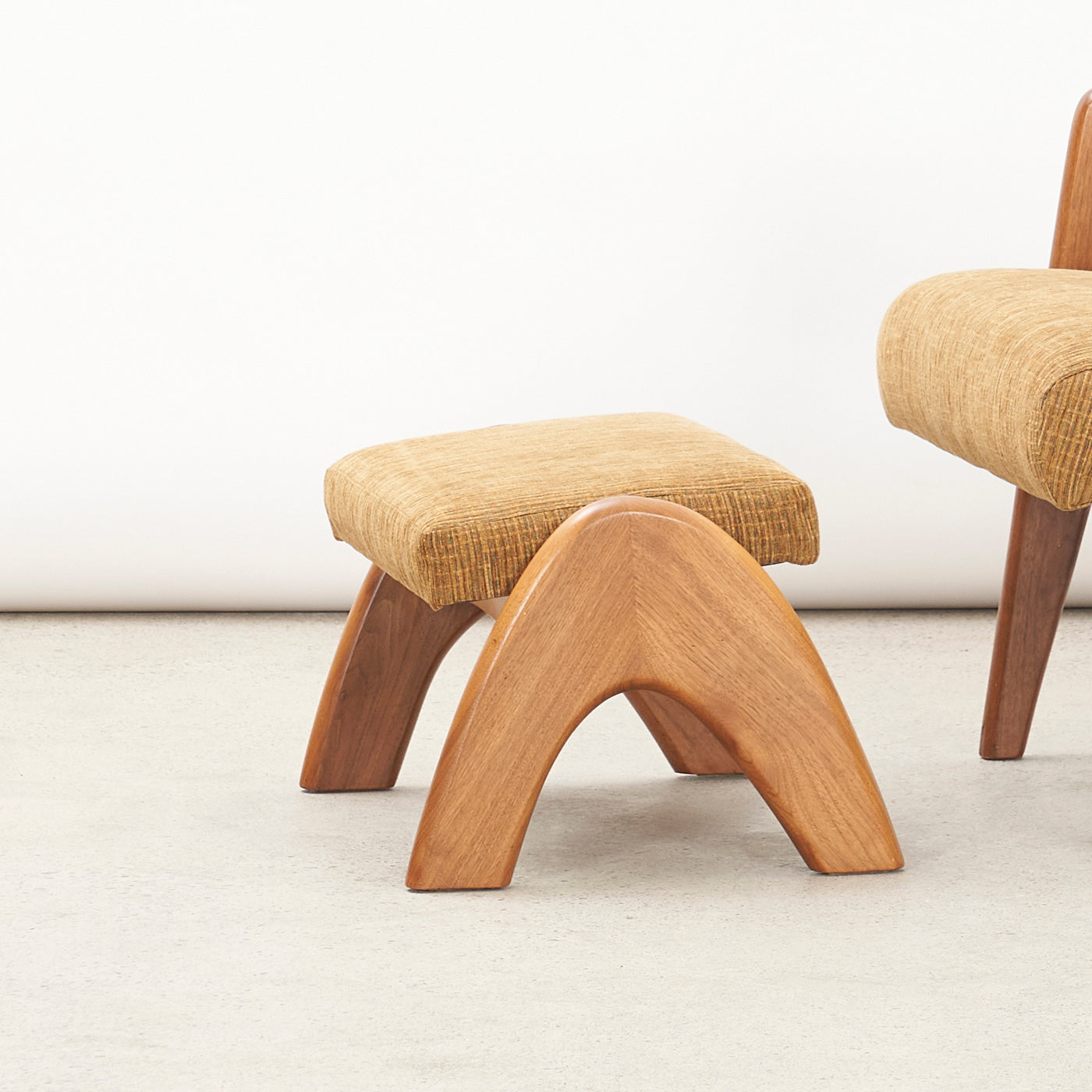 Walnut Lounge Chair & Ottoman by Adrian Pearsall