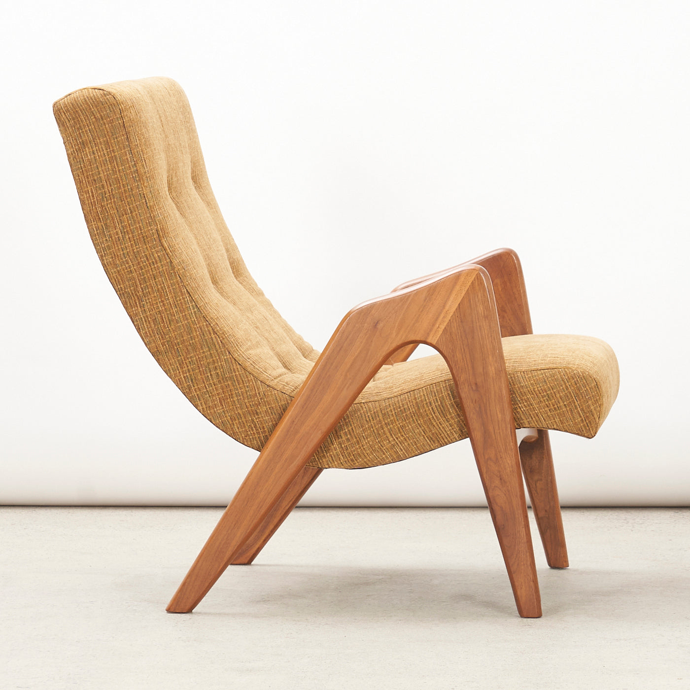 Walnut Lounge Chair & Ottoman by Adrian Pearsall