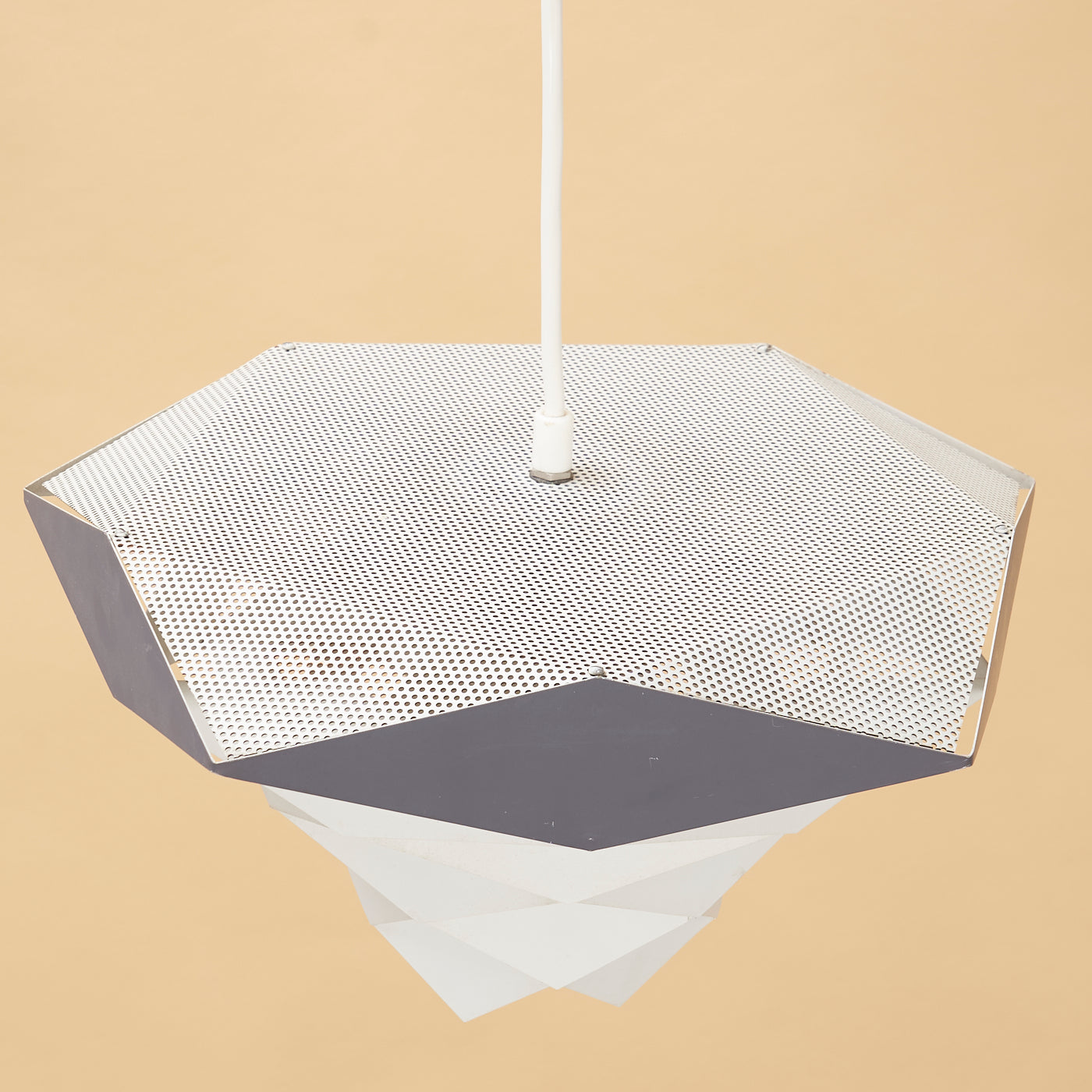 'Symfoni' Steel Pendant Light by Preben Dahl for Hans Følsgaard Belysning, Denmark