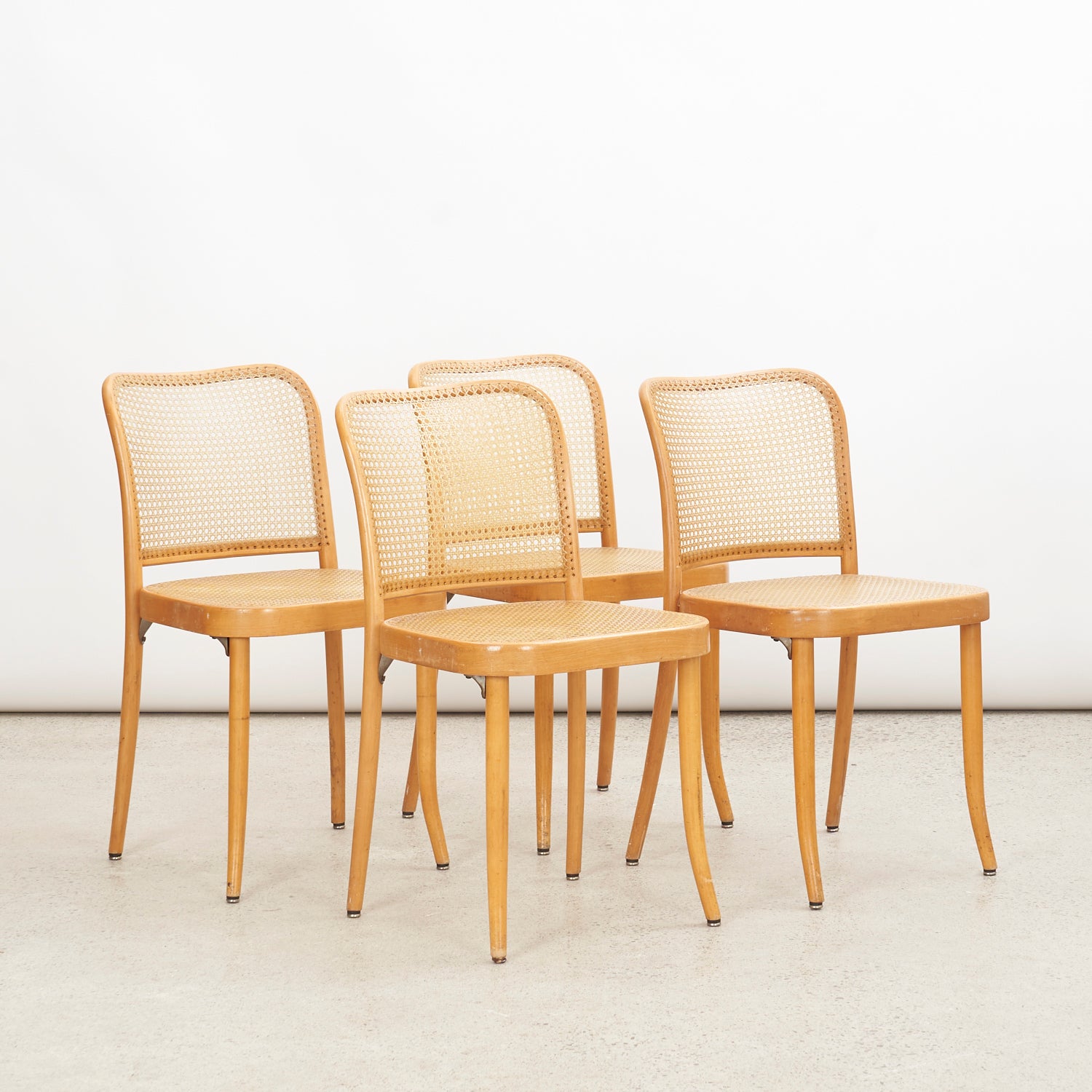 Set of 4 'Prague' Dining Chairs by Josef Hoffmann