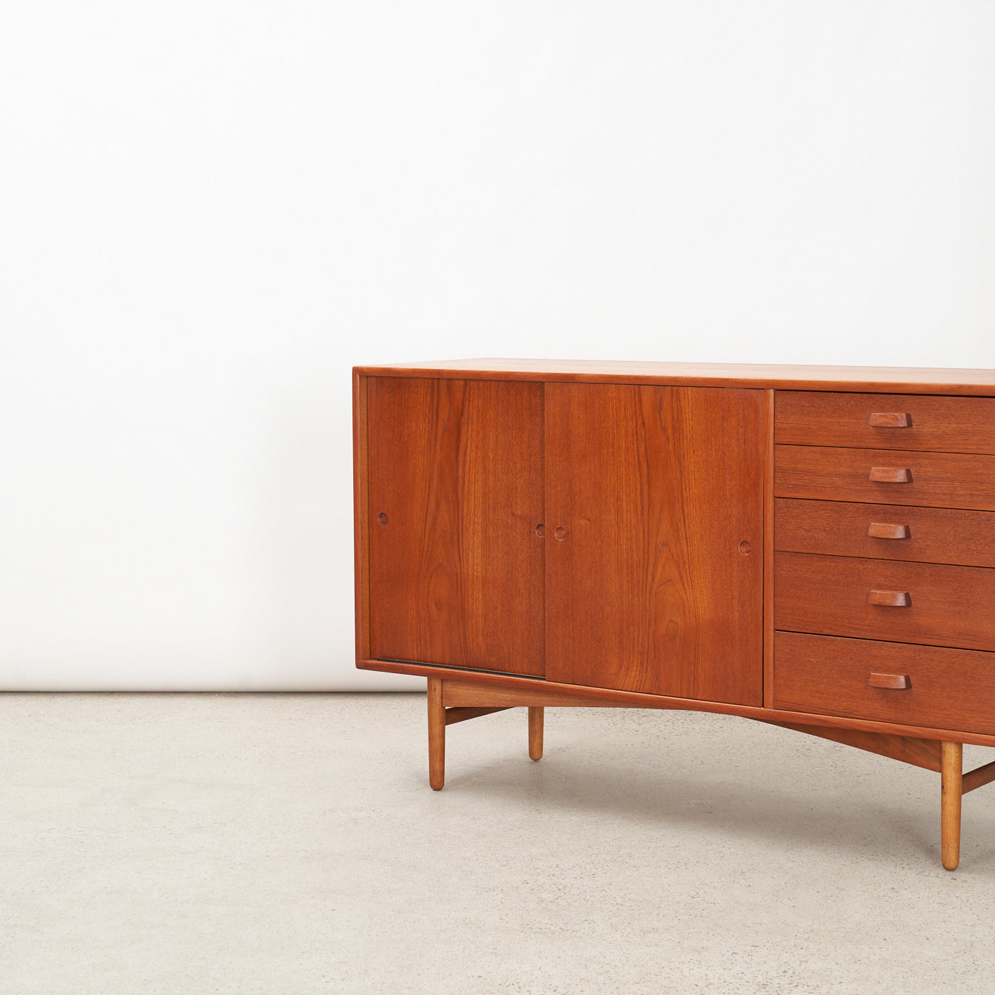 Teak Sideboard by Svend Åge Hansen for Næstved Møbelfabrik, Denmark