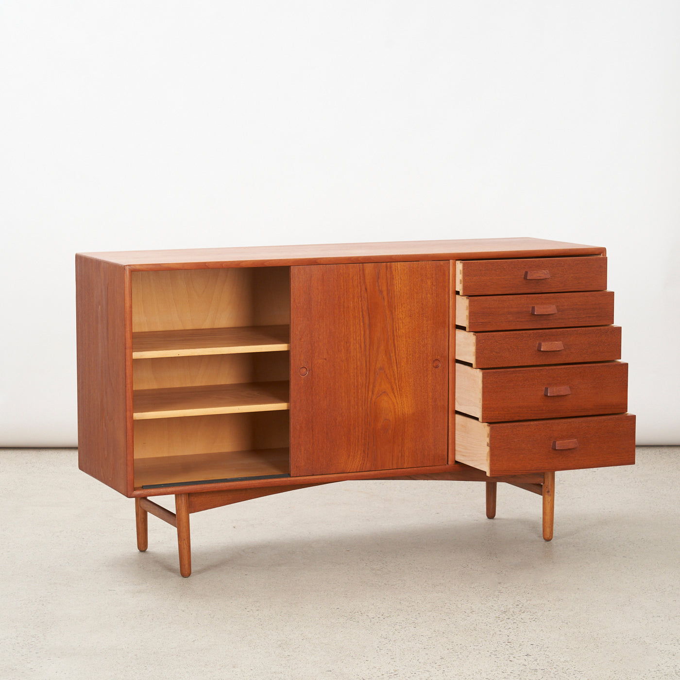 Teak Sideboard by Svend Åge Hansen for Næstved Møbelfabrik, Denmark